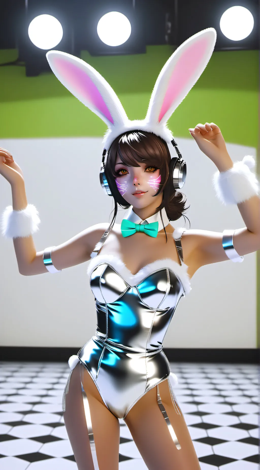 ai character: bunny d.va background