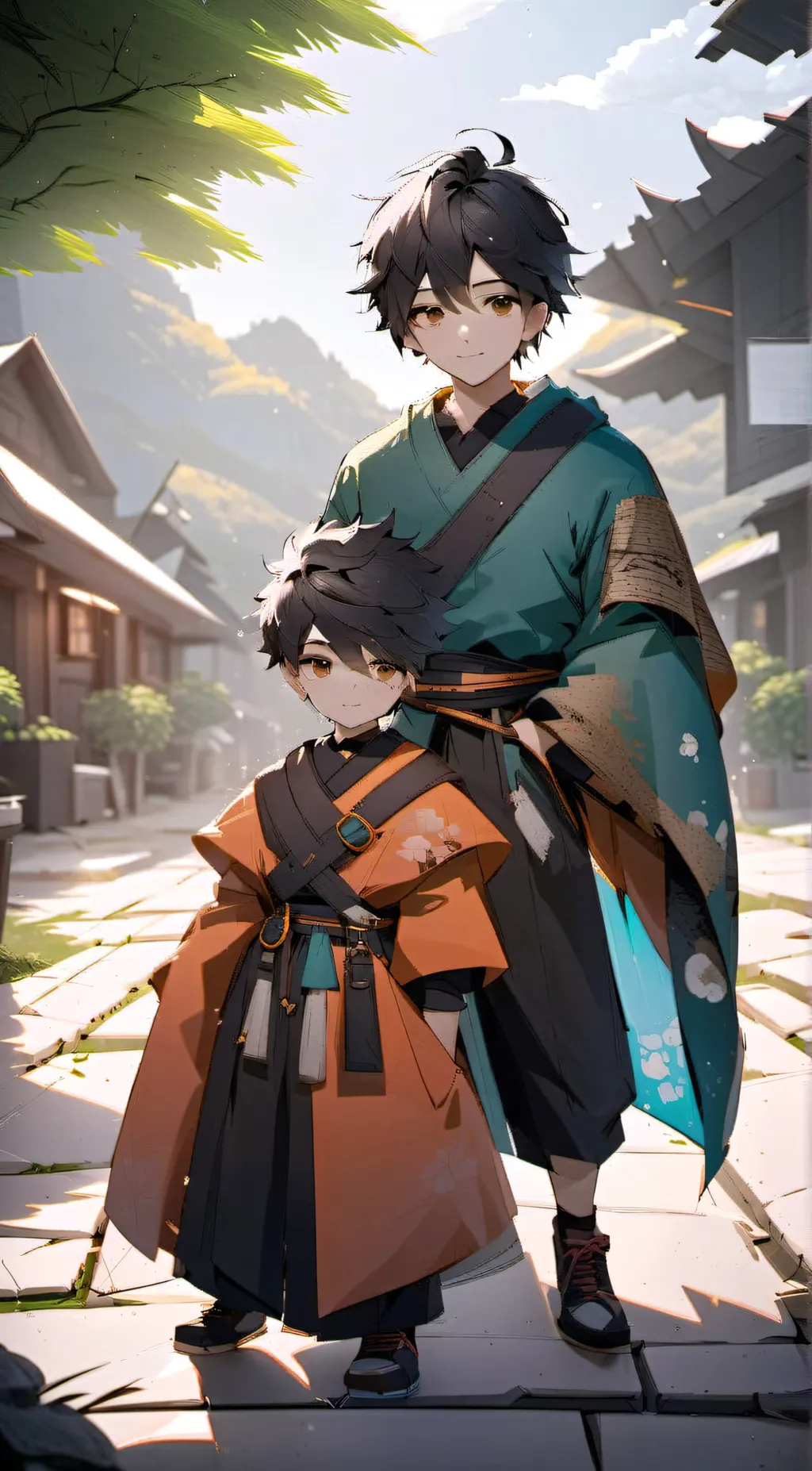 ai character: Jake and Lance  background