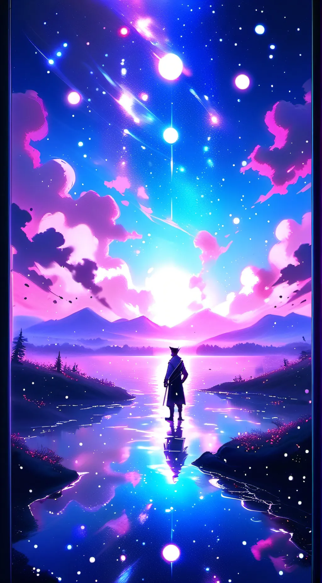 ai character: MHA x Fnaf background