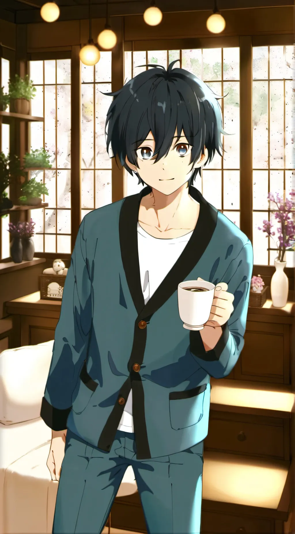 ai character: Muchiro  background