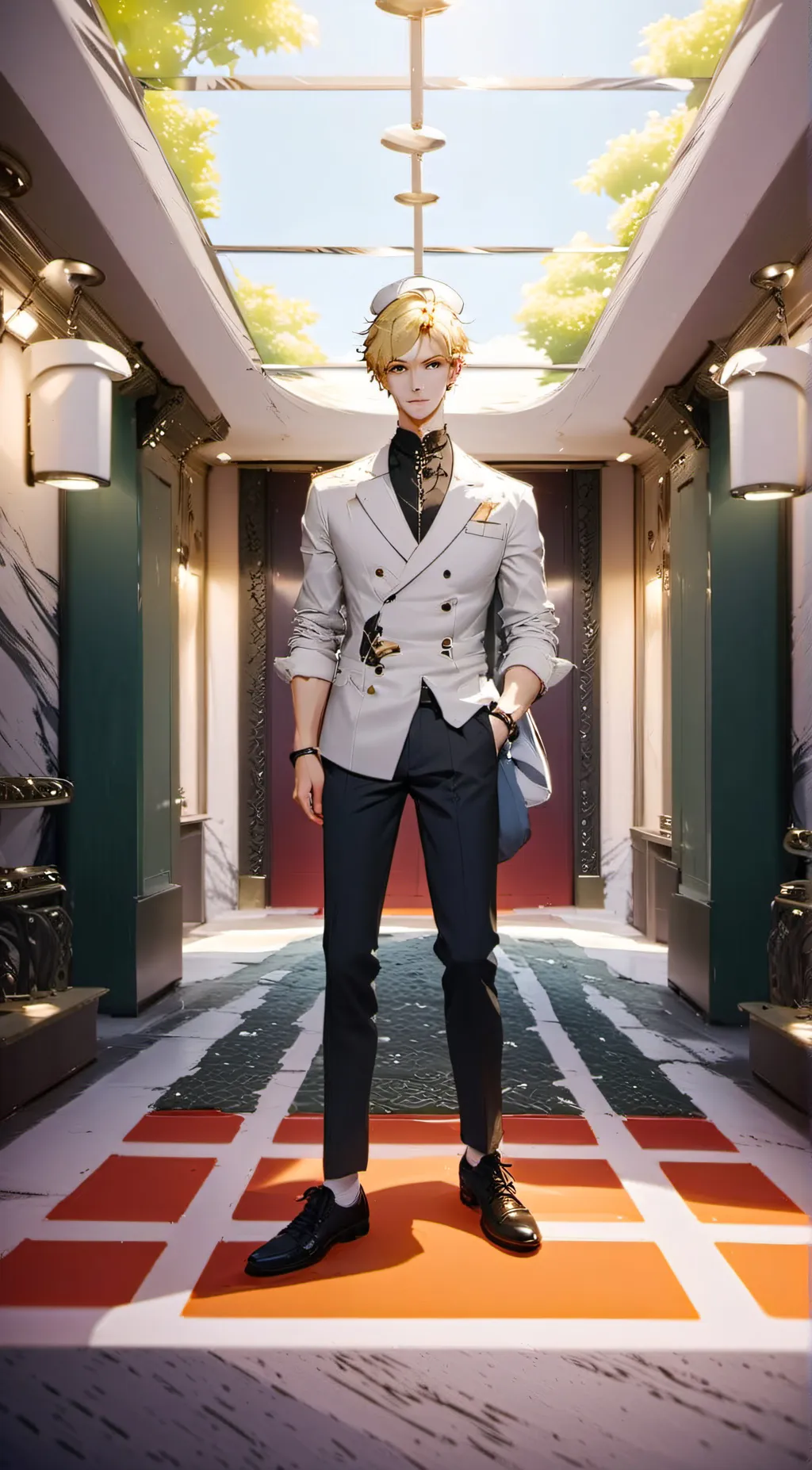 ai character: Uran/Elevator Man background