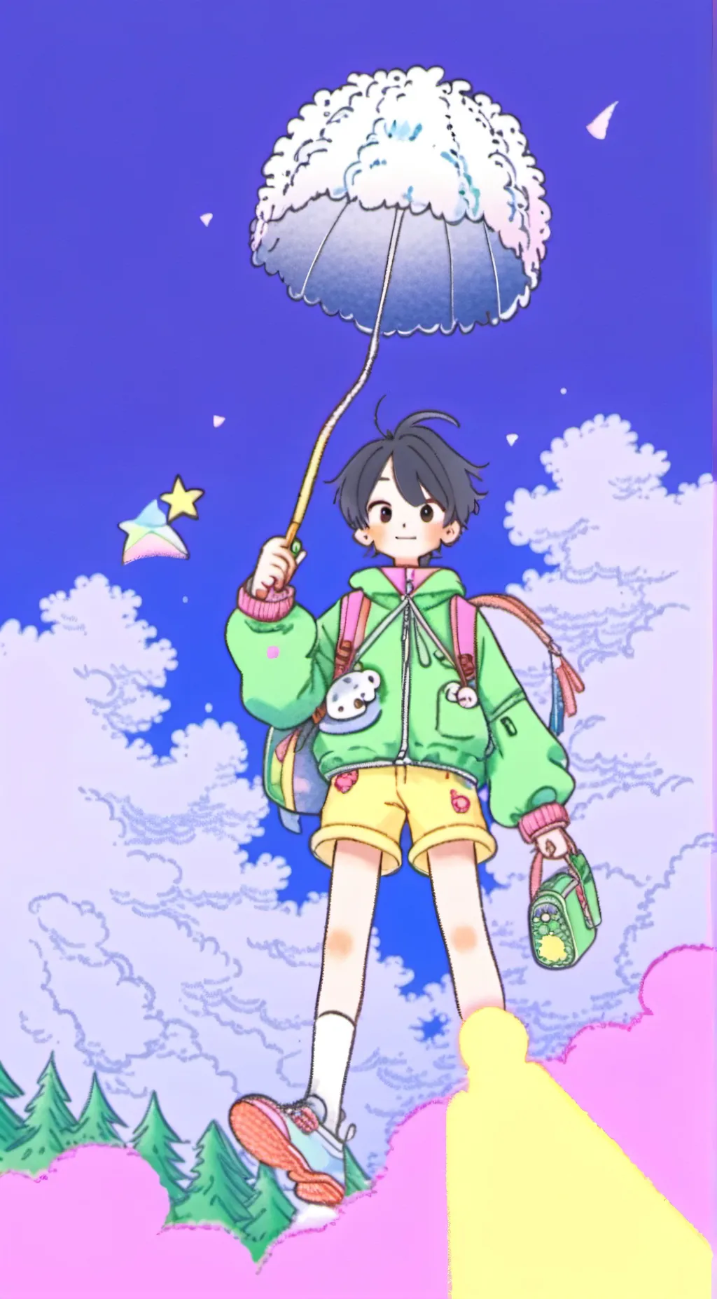 ai character: One piece  background