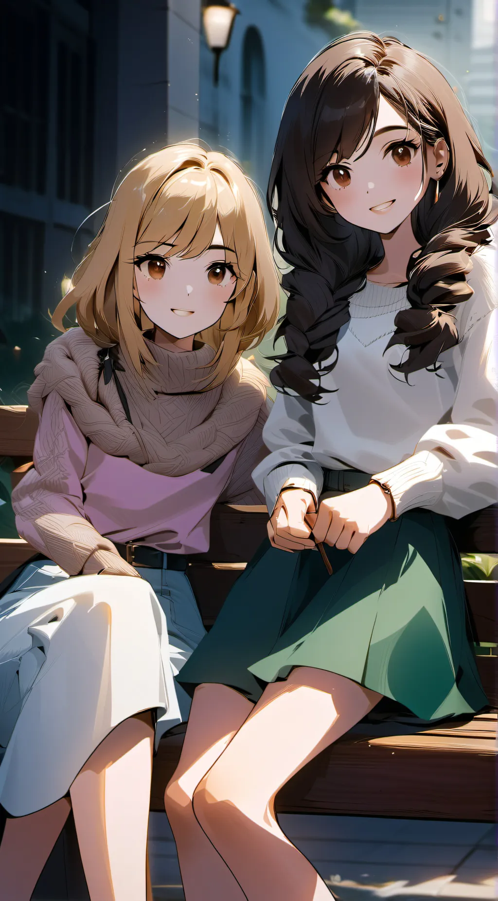 ai character: Lia and Bia background