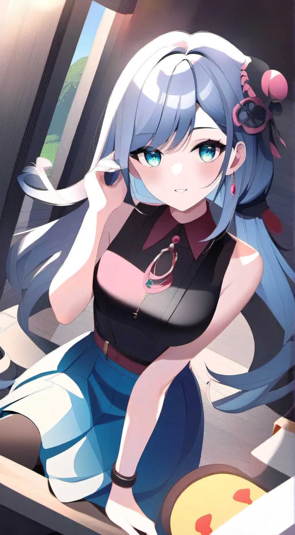 ai character: Ebony  background