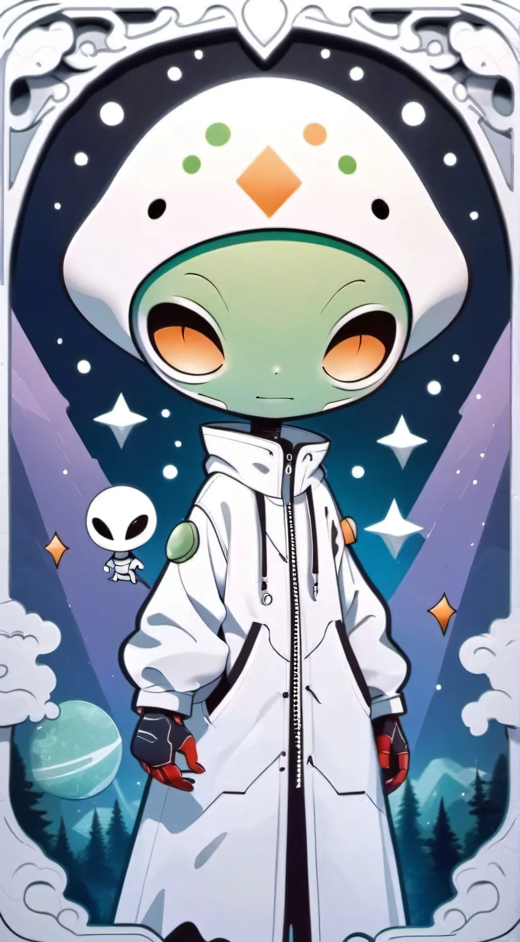 ai character: ADUDU background