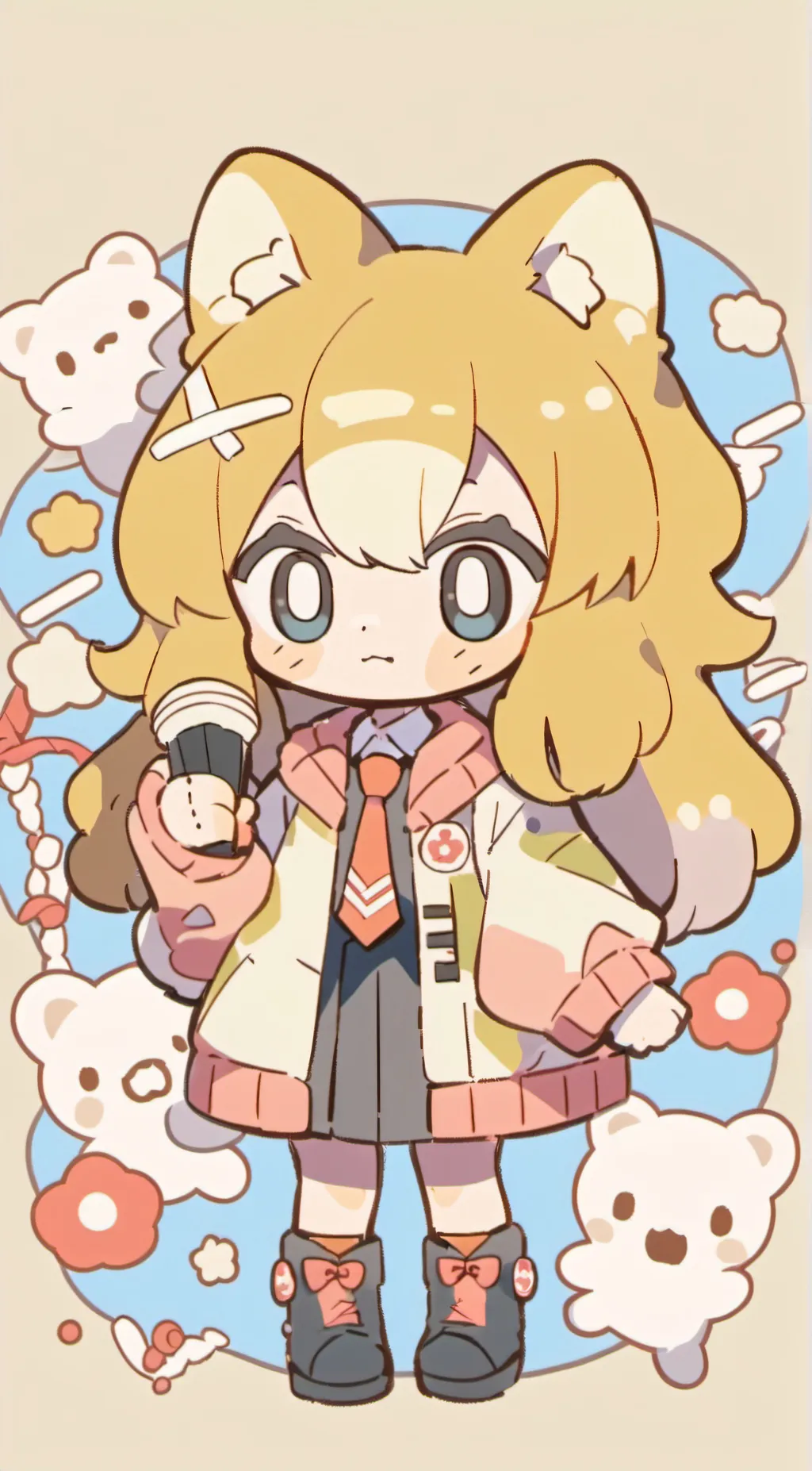 ai character: Retsuko background