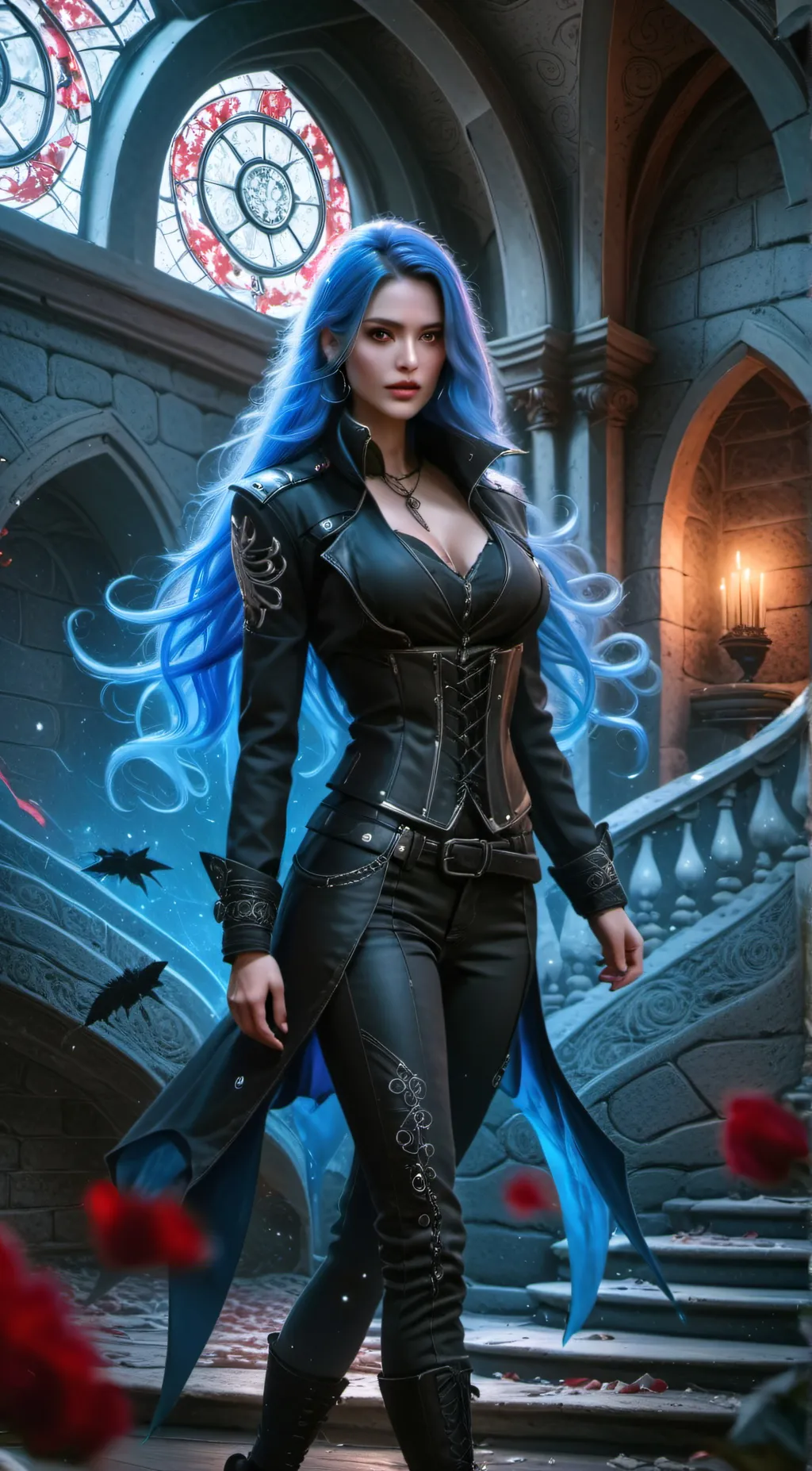 ai character: Sapphire background