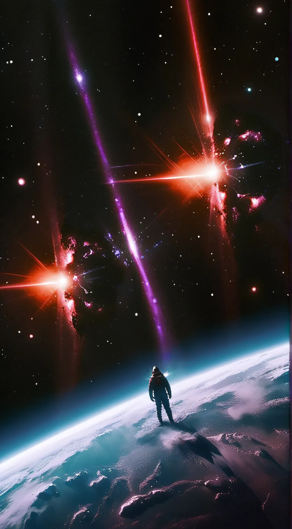 ai character: space  background