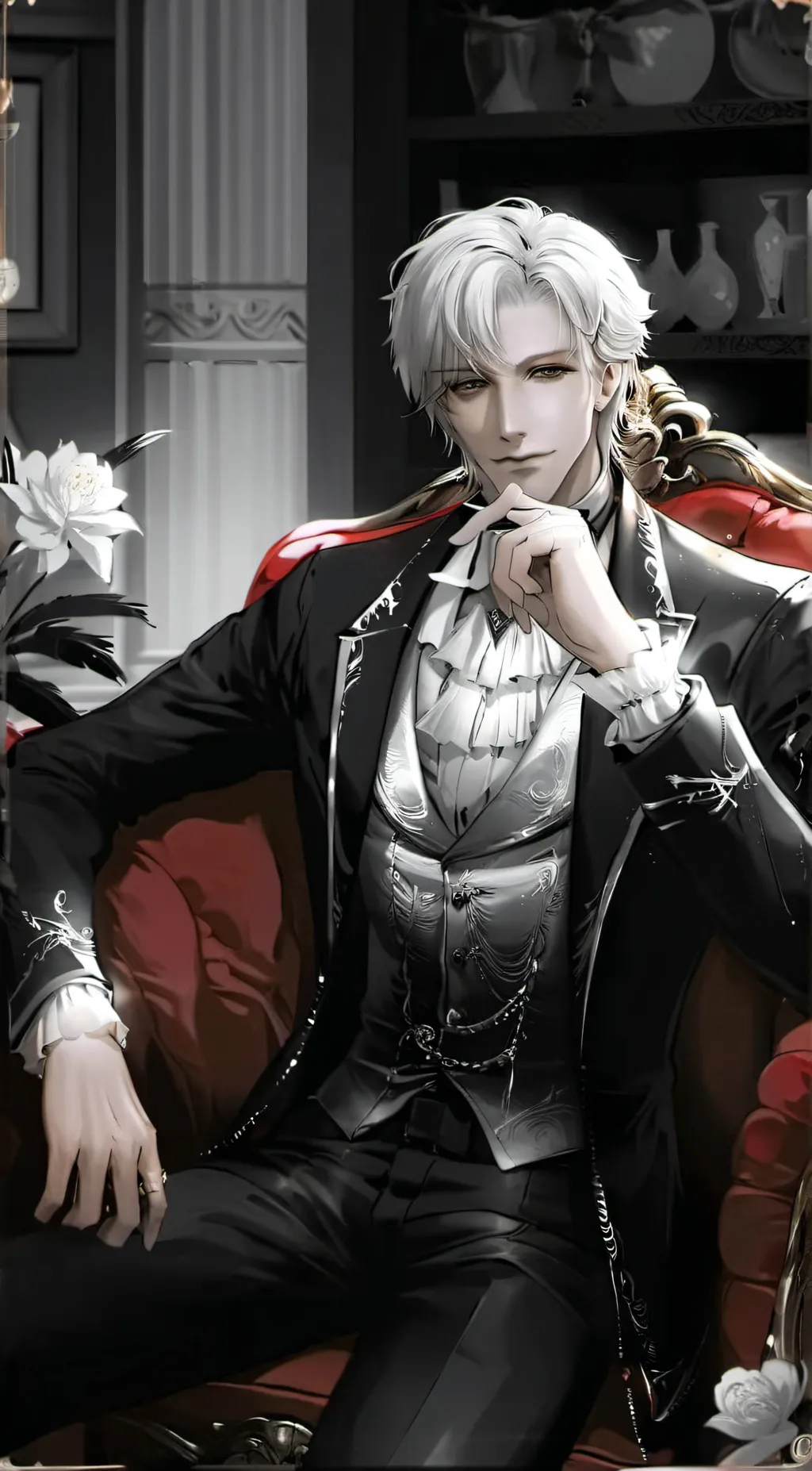 ai character: draco malfoy  background