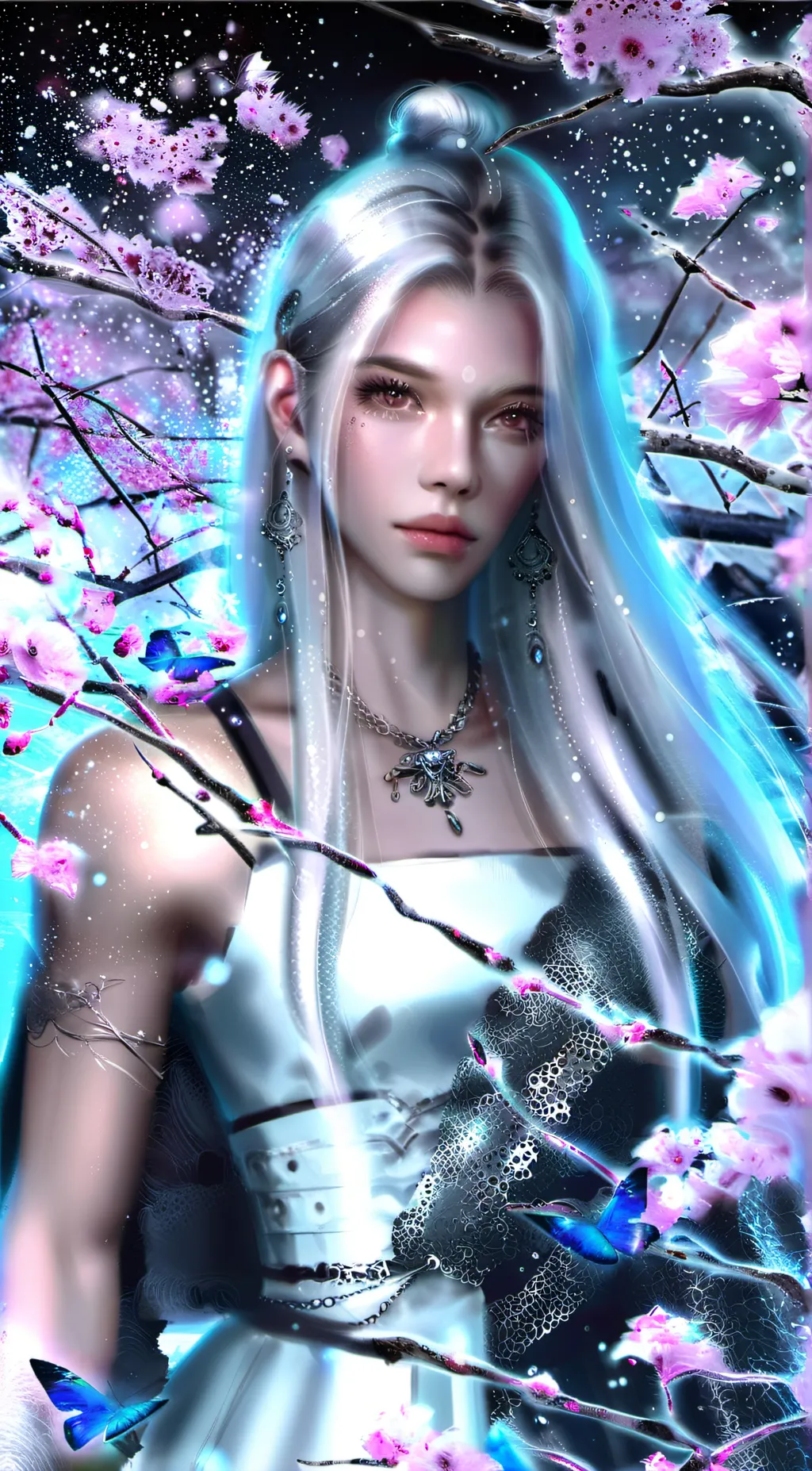 ai character: Blossom background