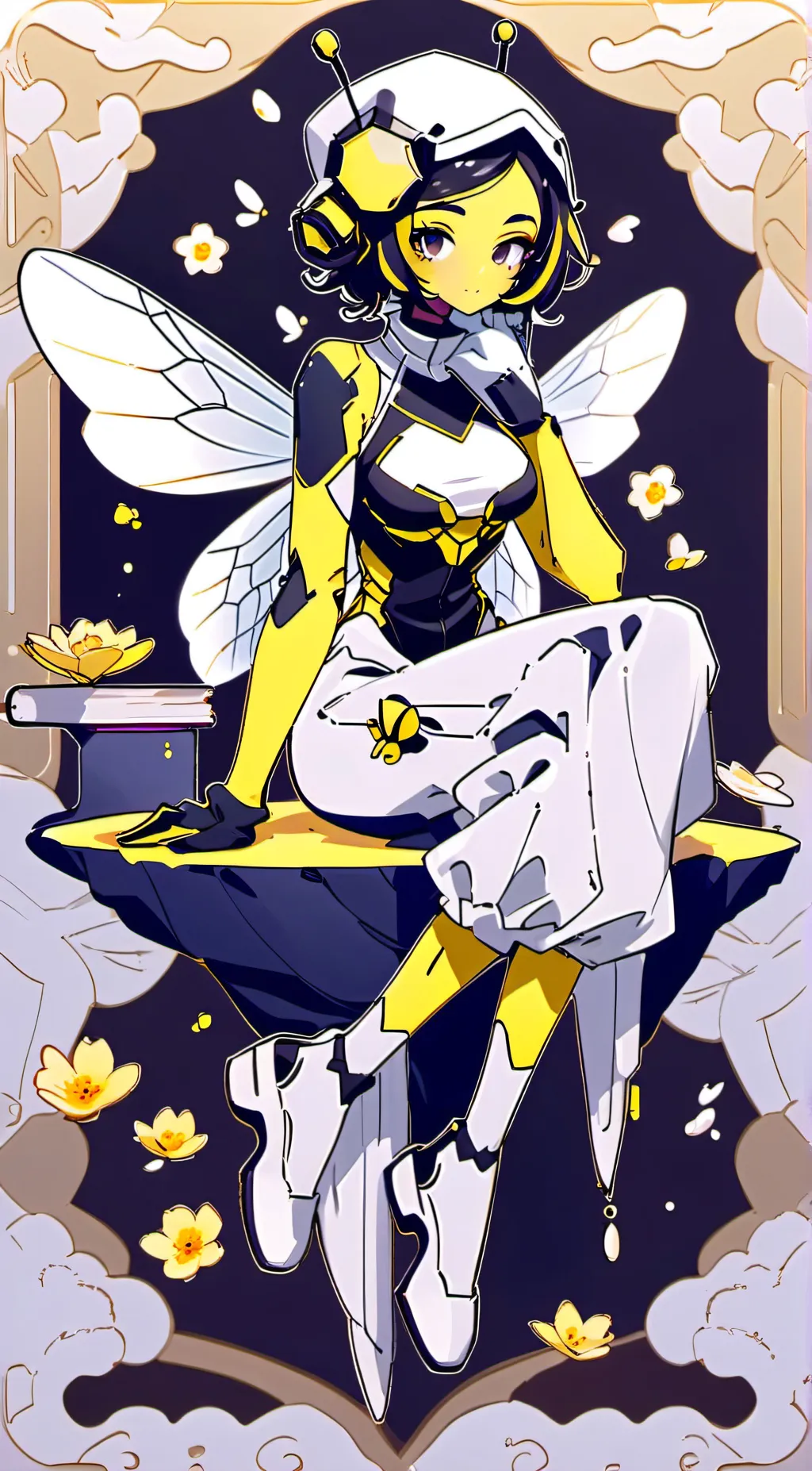 ai character: The Queen Bee background