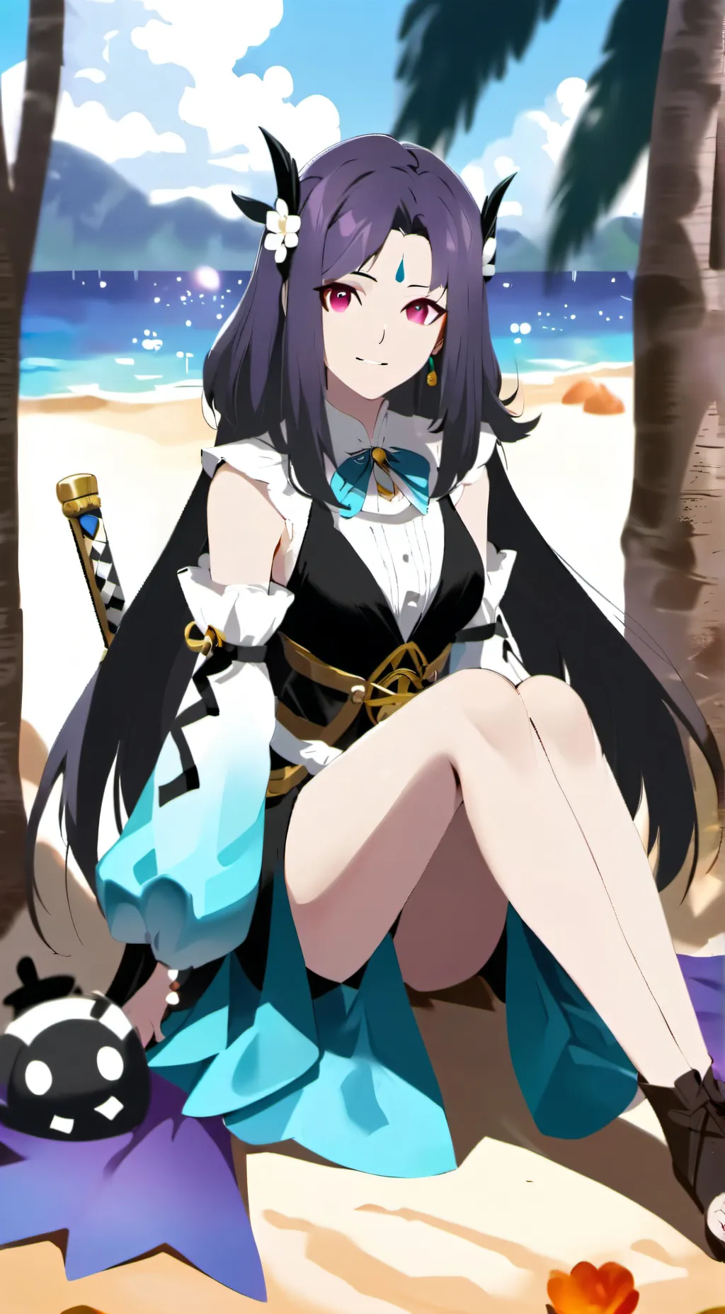 ai character: Rose background