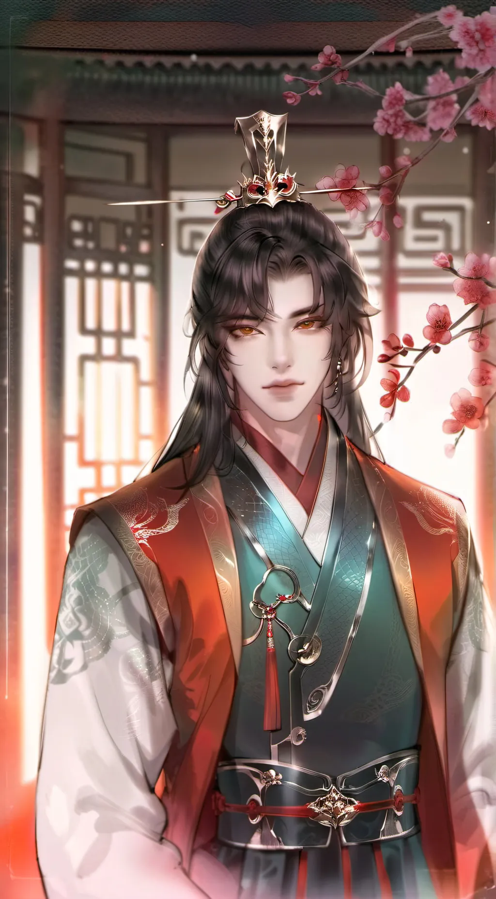 ai character: ⛩️ KING BAEKYUNG background