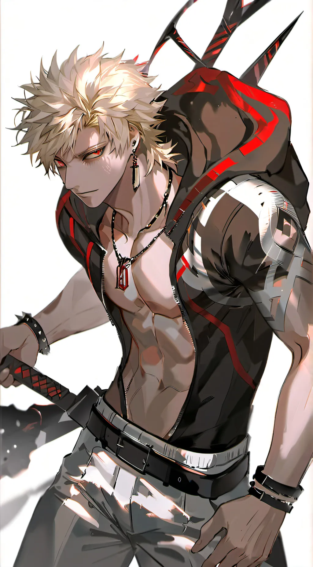 ai character: Bakugo katsuki  background