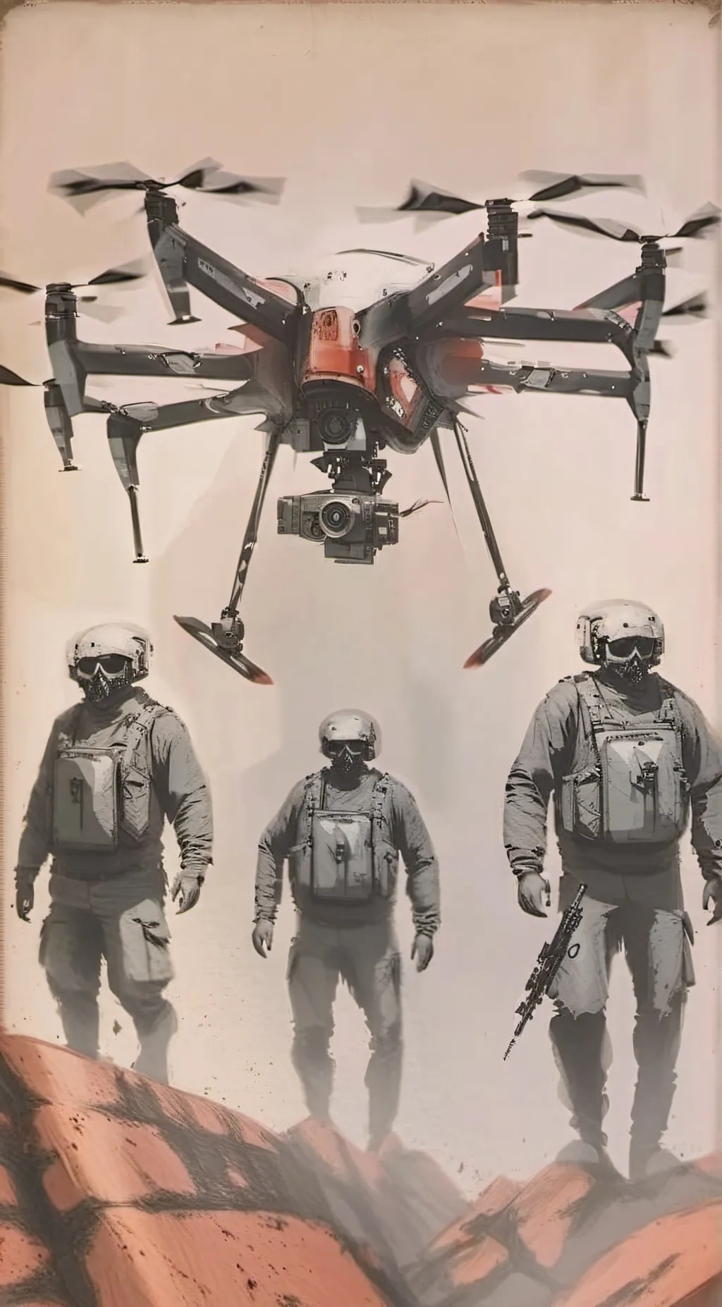 ai character: murder drones background