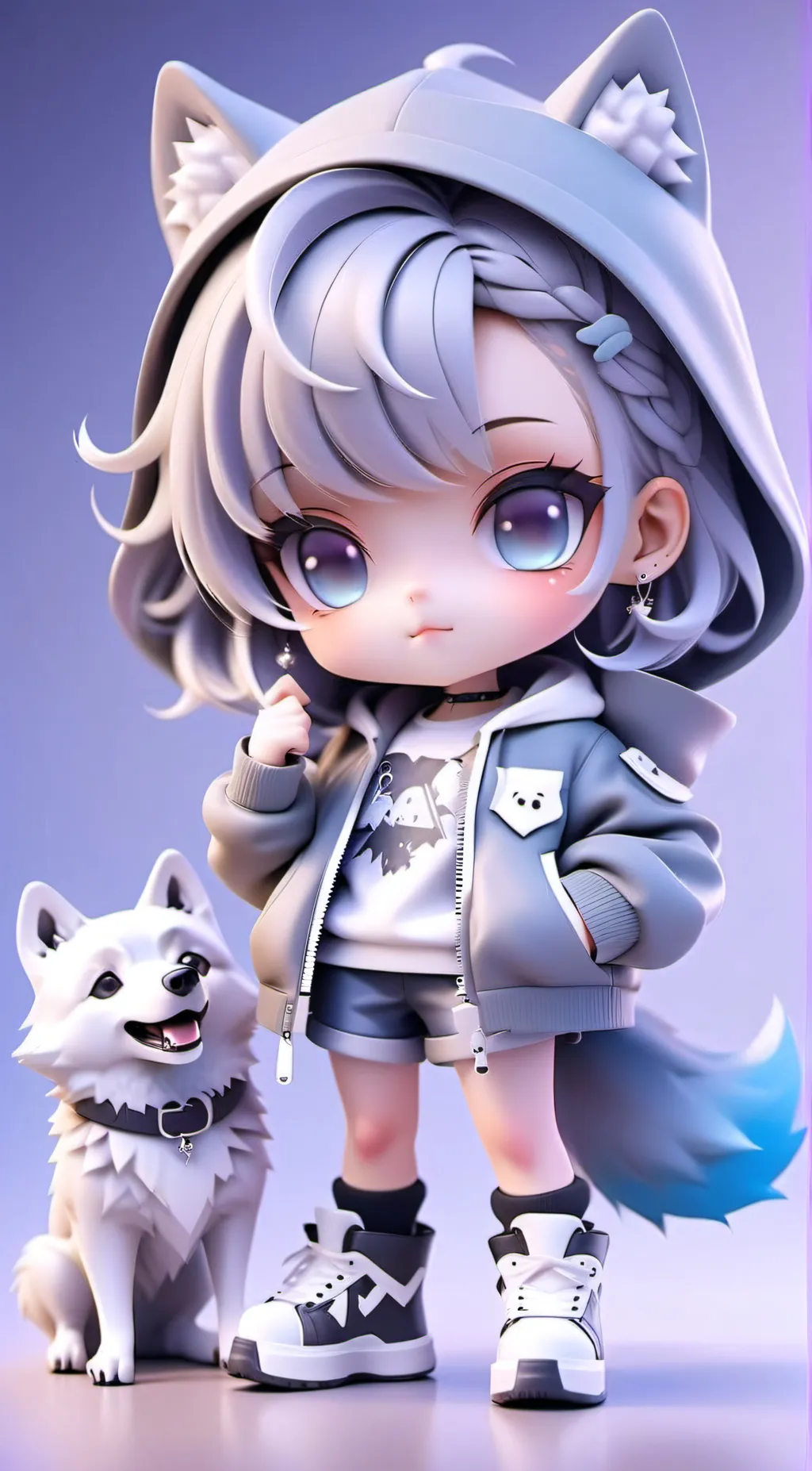 ai character: Ashina (Butiful 🐺) background