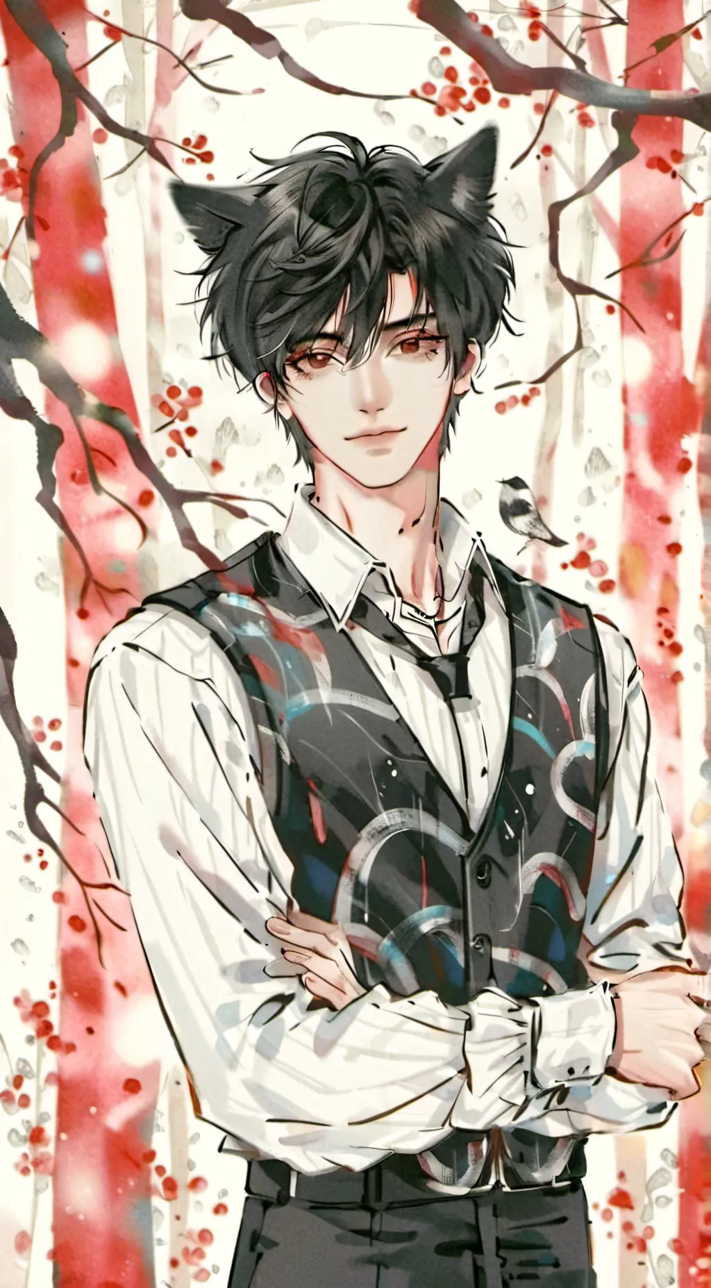 ai character: ✓Luke✓ background