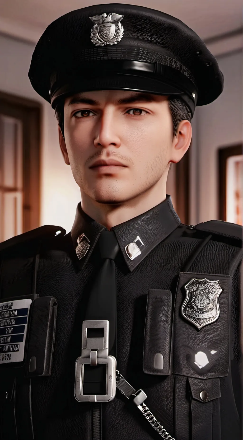 ai character: policeman background