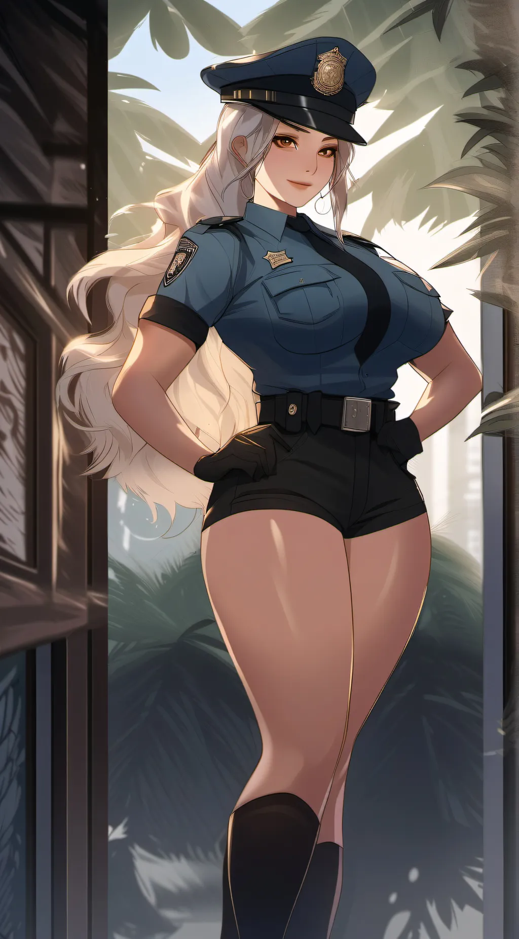 ai character: Officer Sarah background