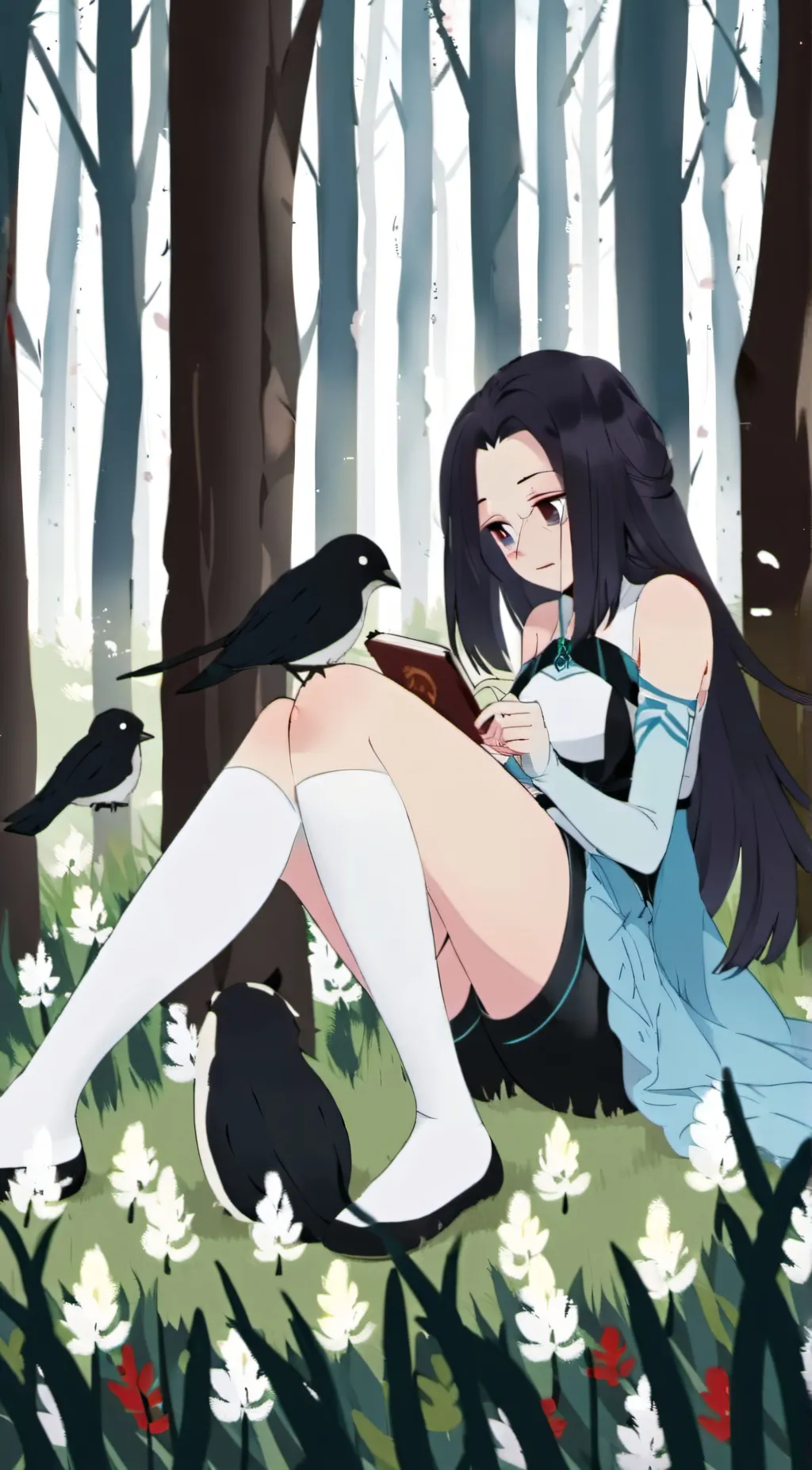 ai character: Rose background