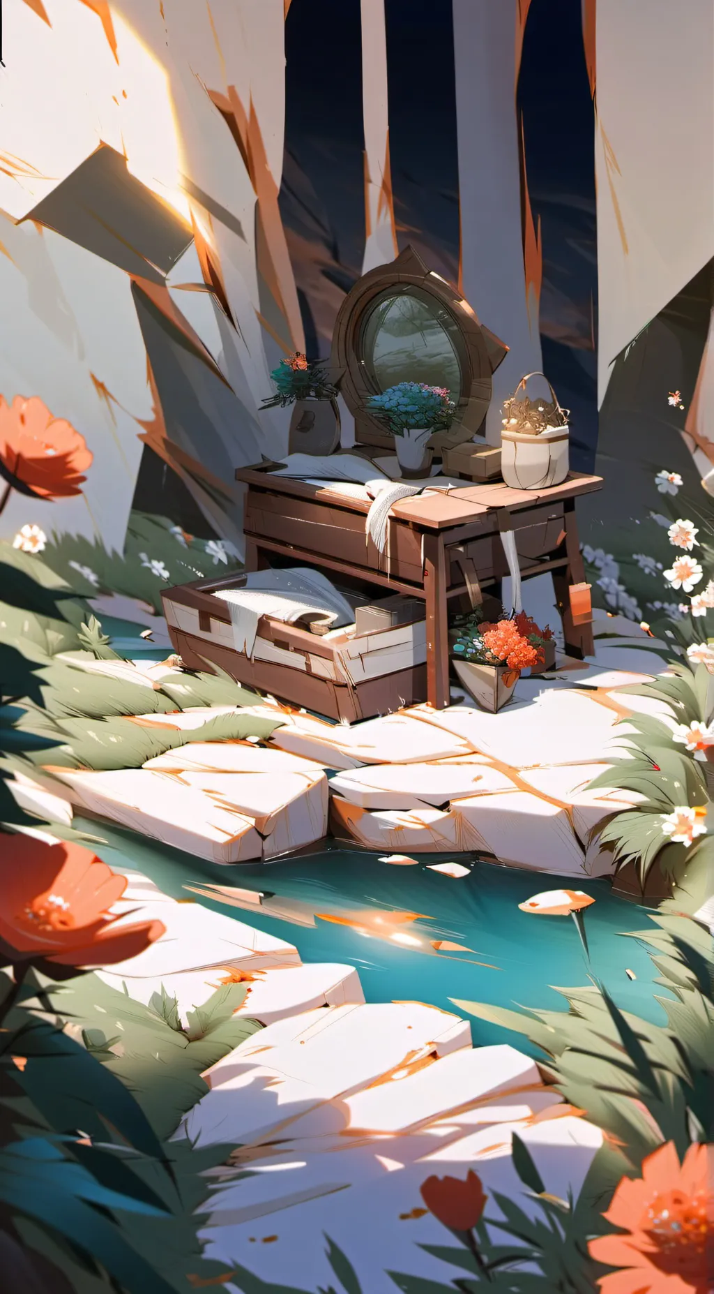 ai character: Trolls 3 background