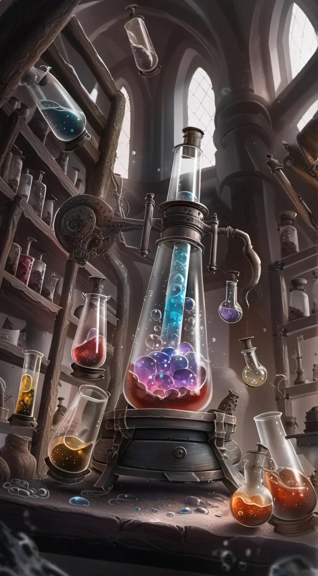 ai character: Glitch labs background