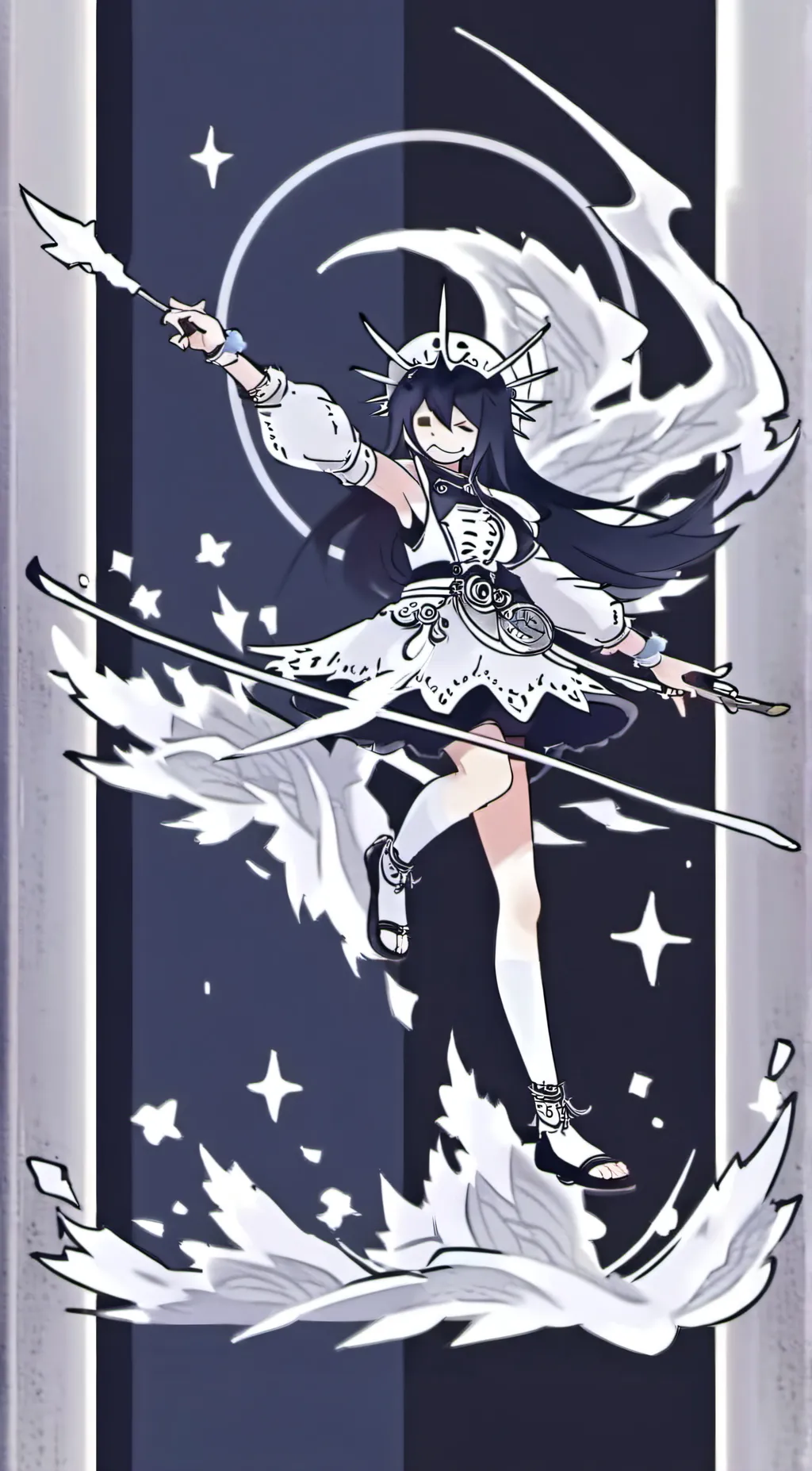 ai character: miss circle  background