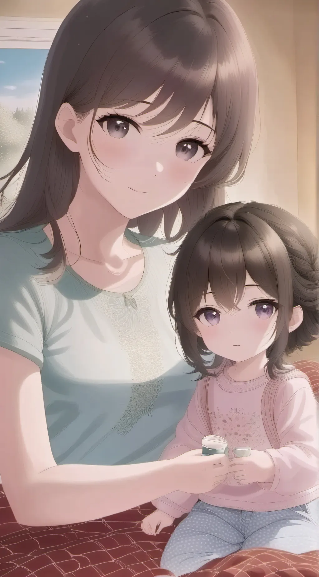 ai character: Mama bear background