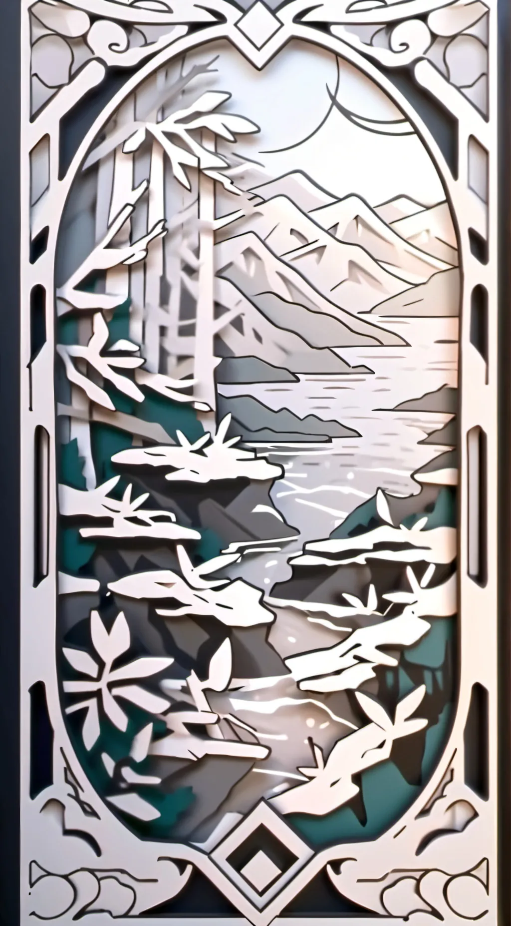 ai character: relax mountain😌 background