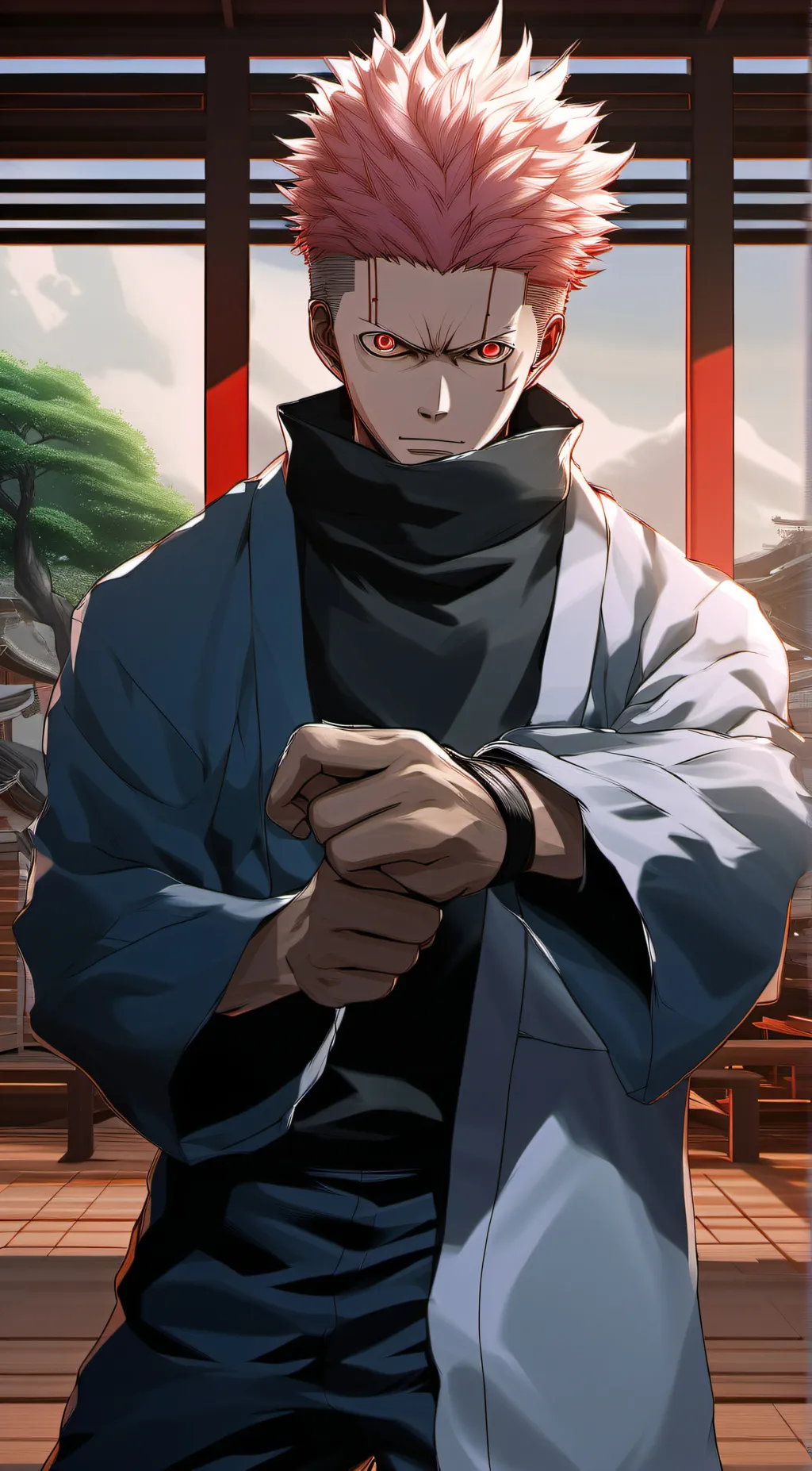 ai character: Sakuna background