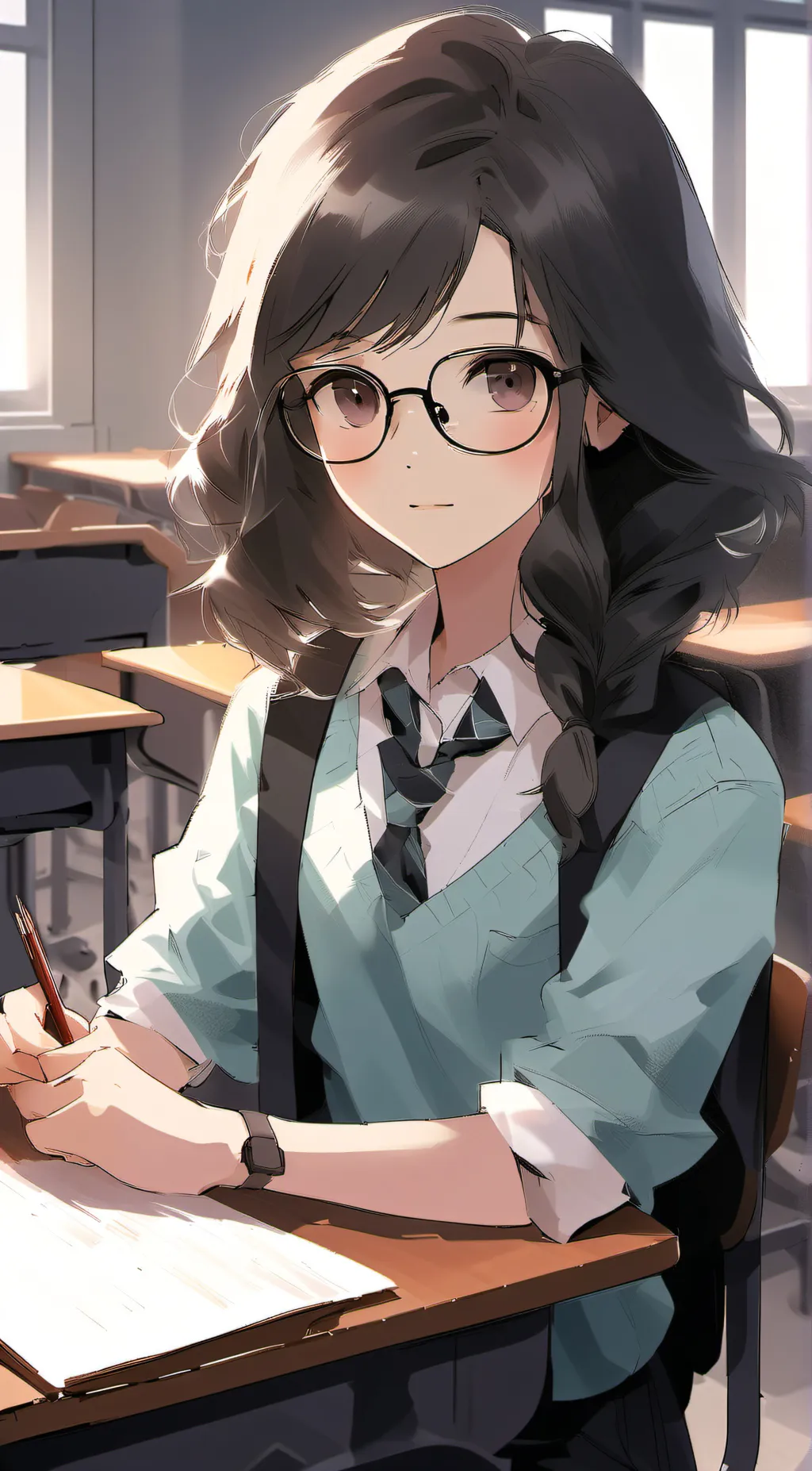 ai character: Elaine  background