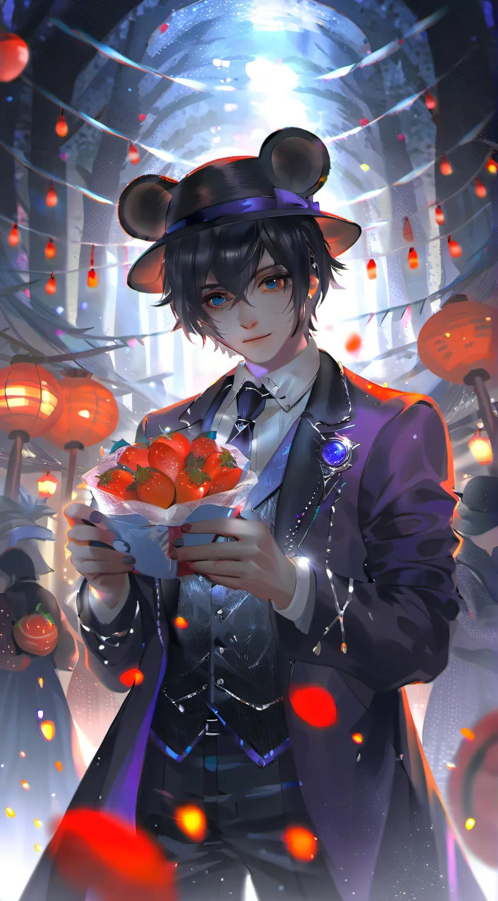 ai character: Funtime freddy  background