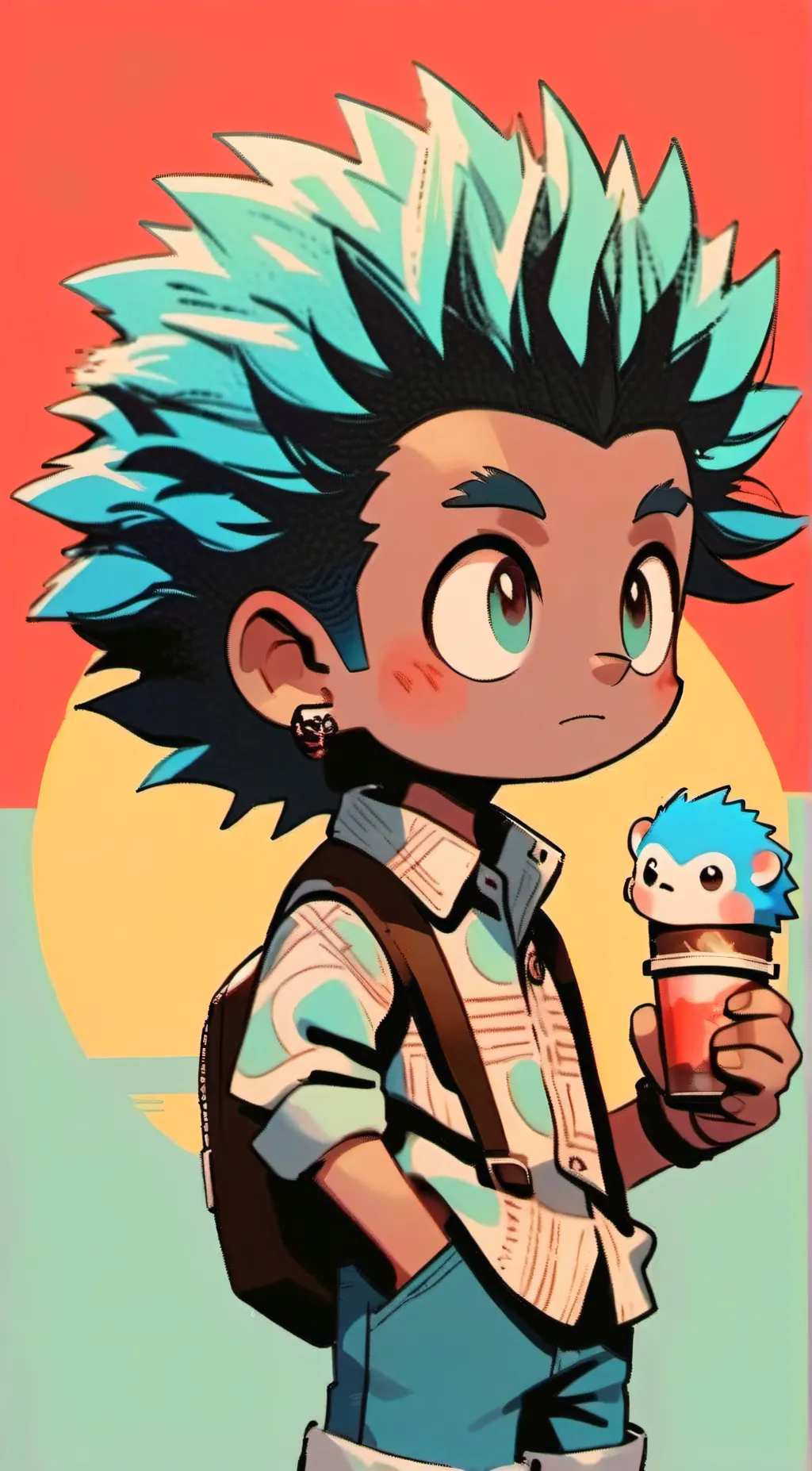 ai character: HH X sonic  background