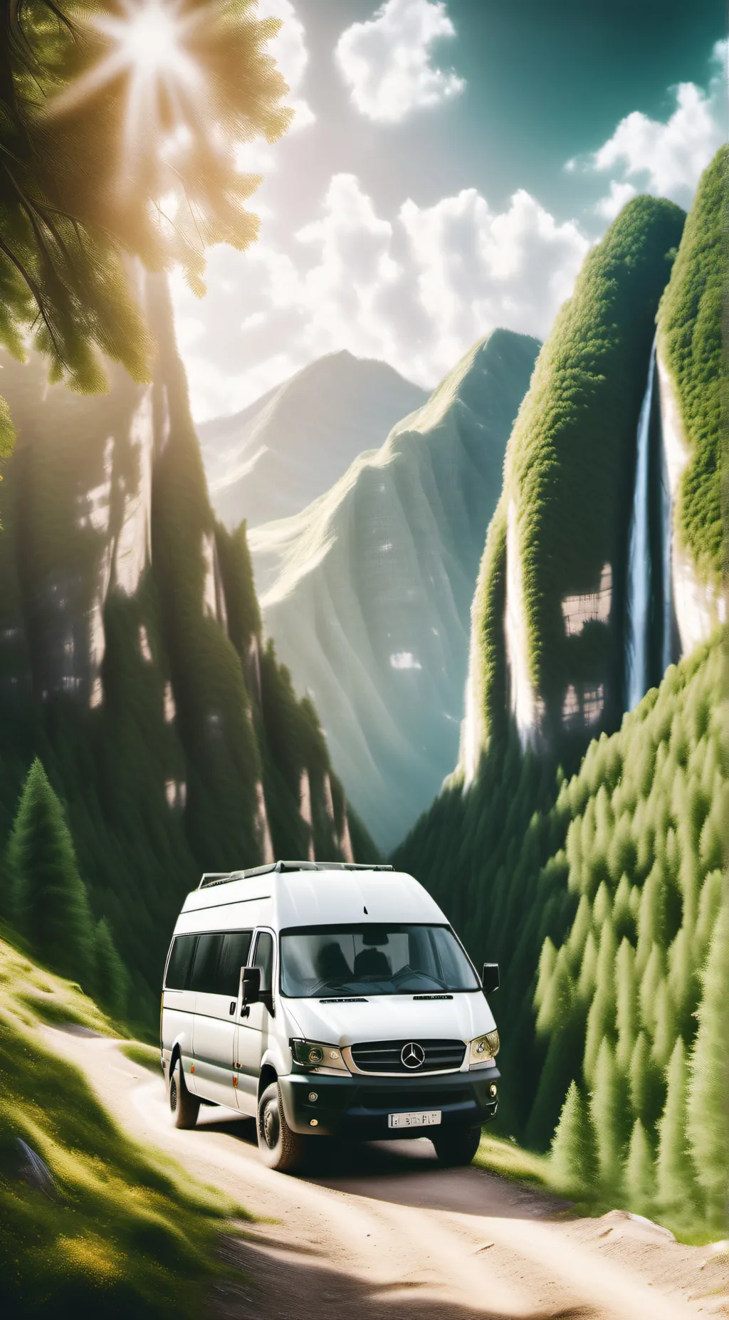 ai character: Family road trip background