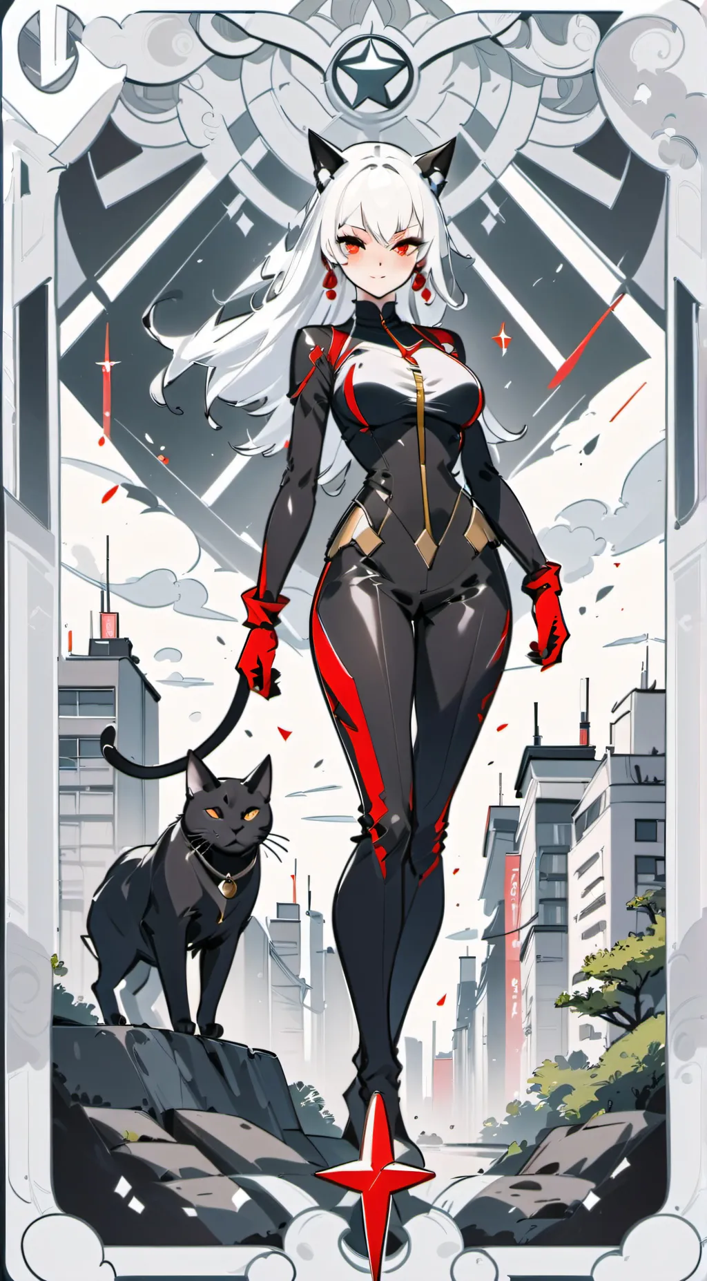 ai character: Catwoman background
