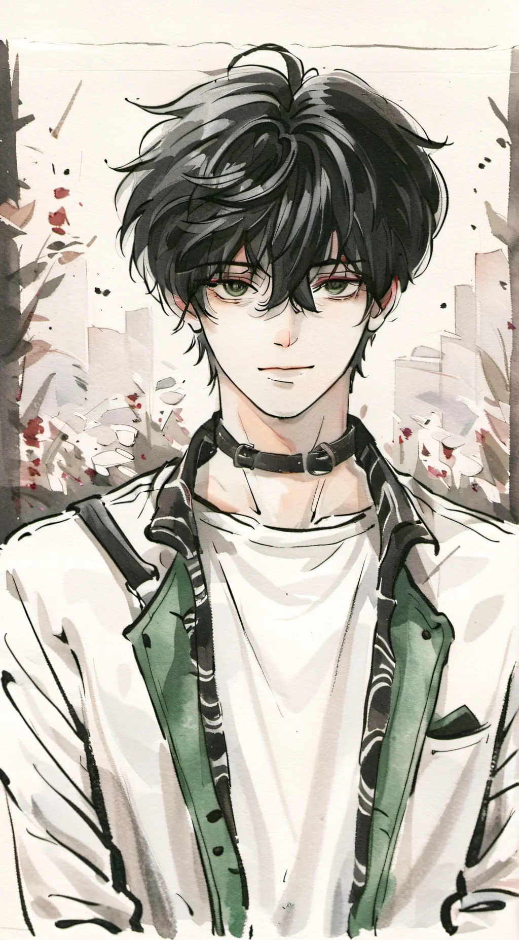 ai character: Damon  background