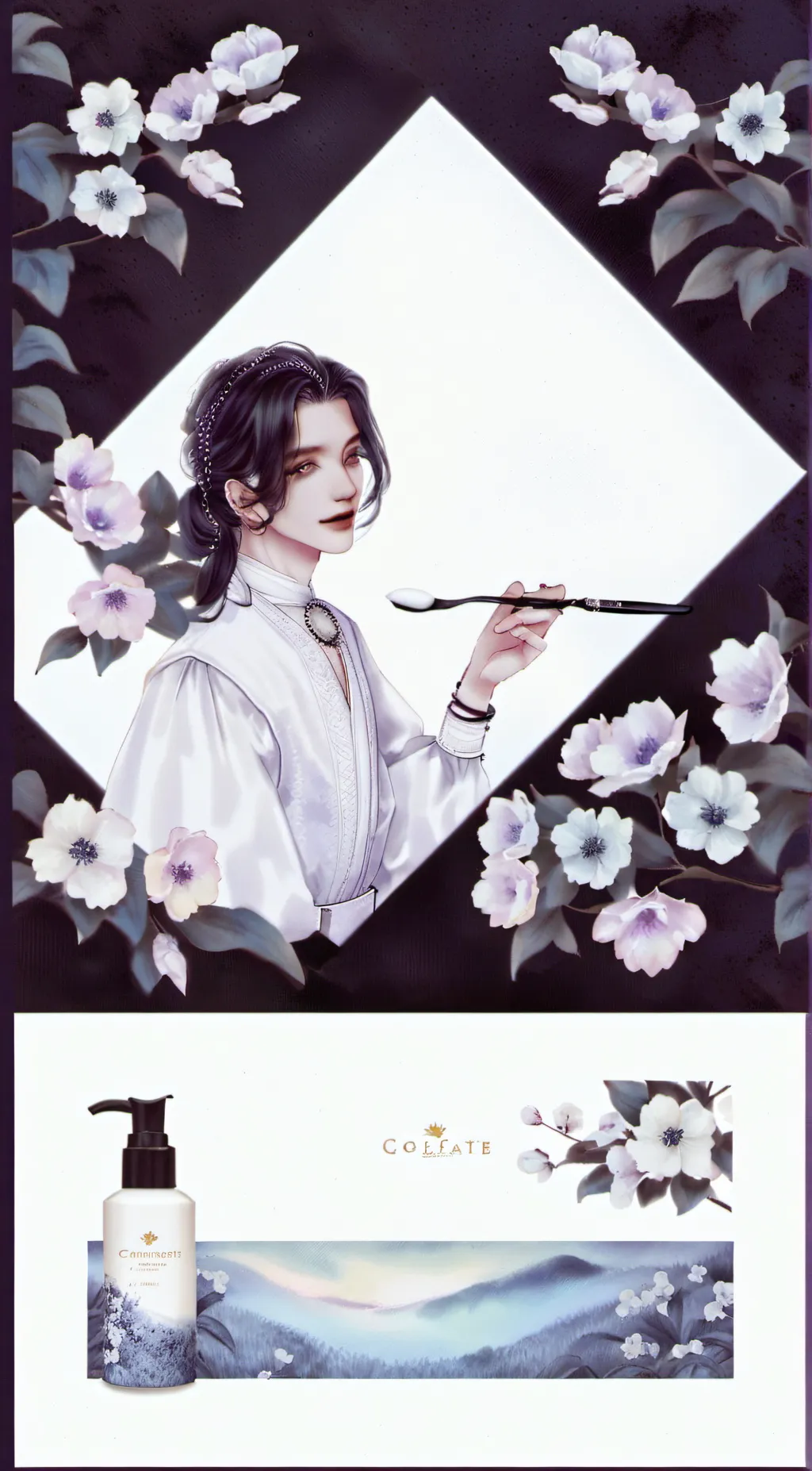 ai character: toothpaste  background