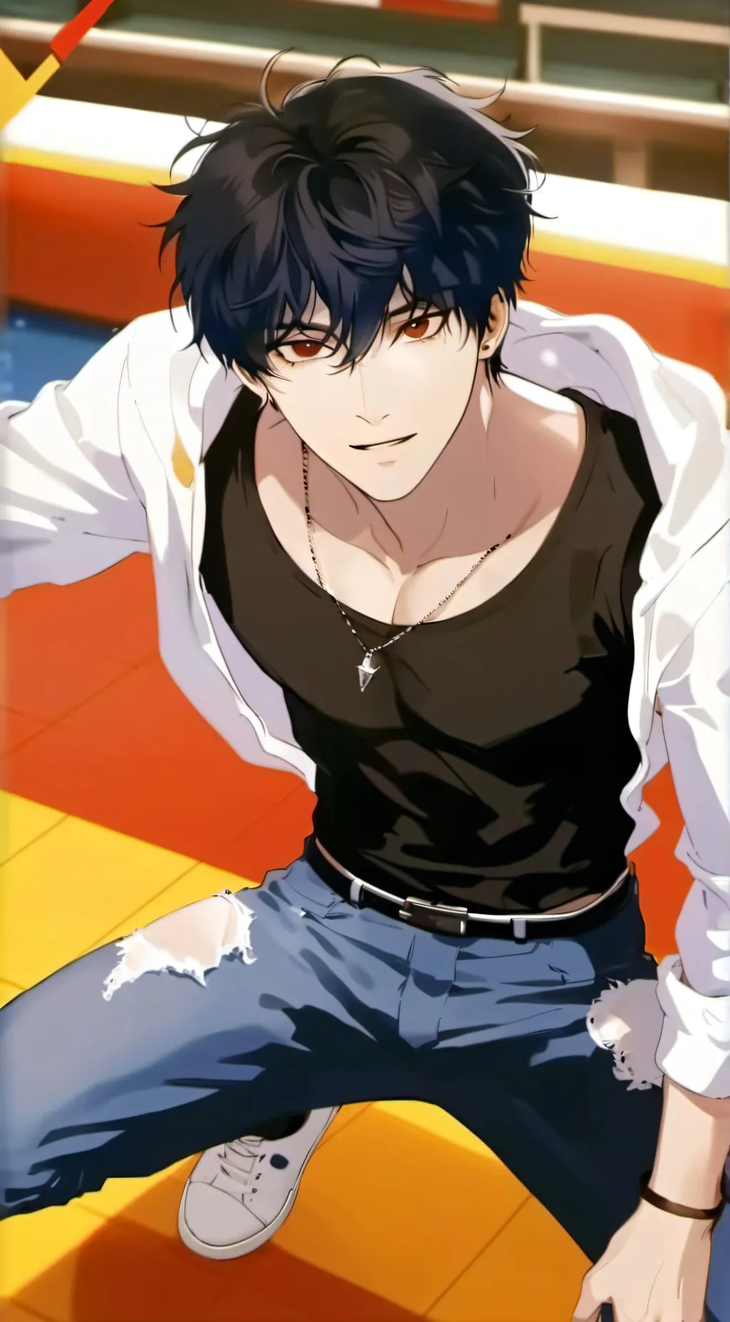 ai character: Ash background