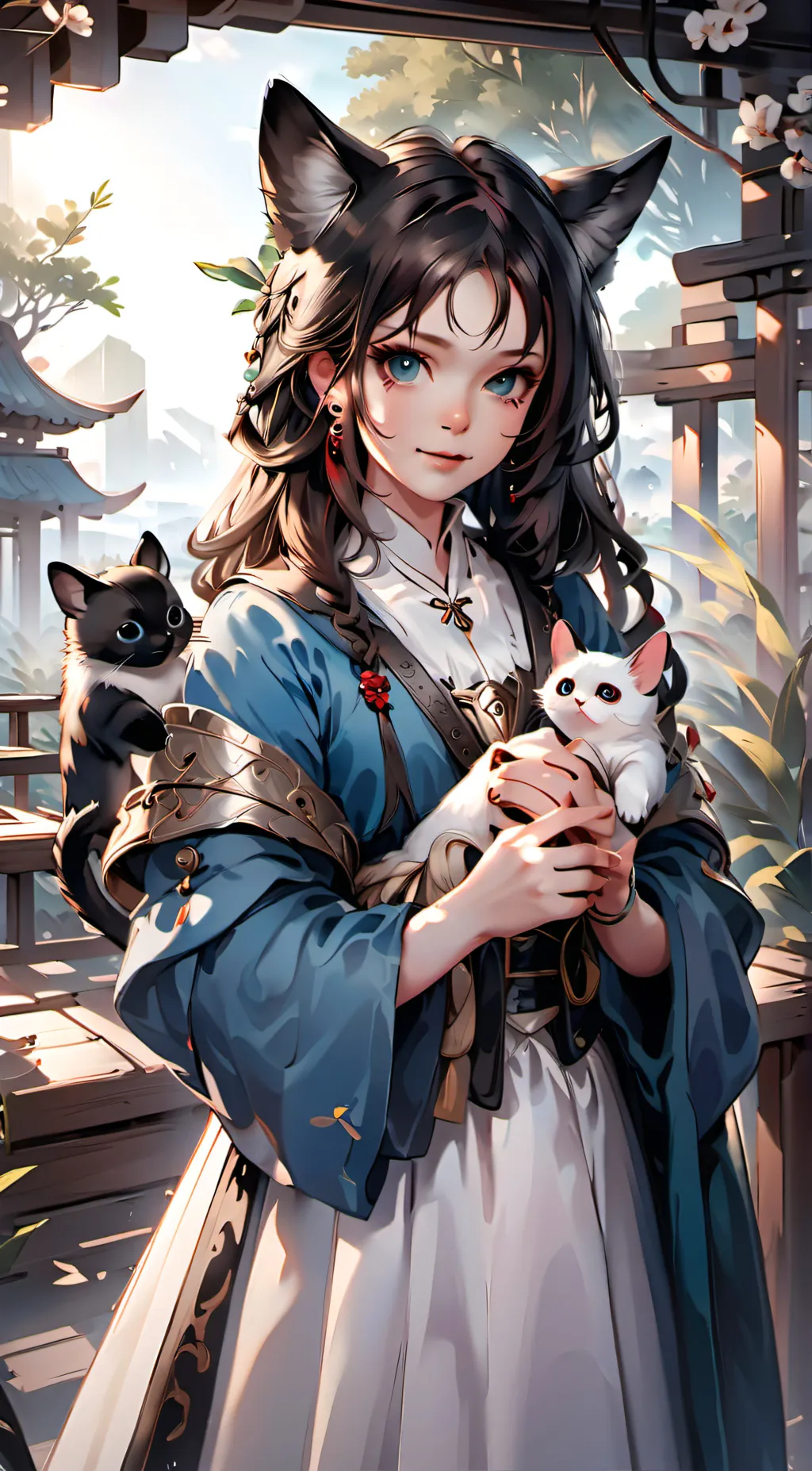 ai character: milah the cat love background
