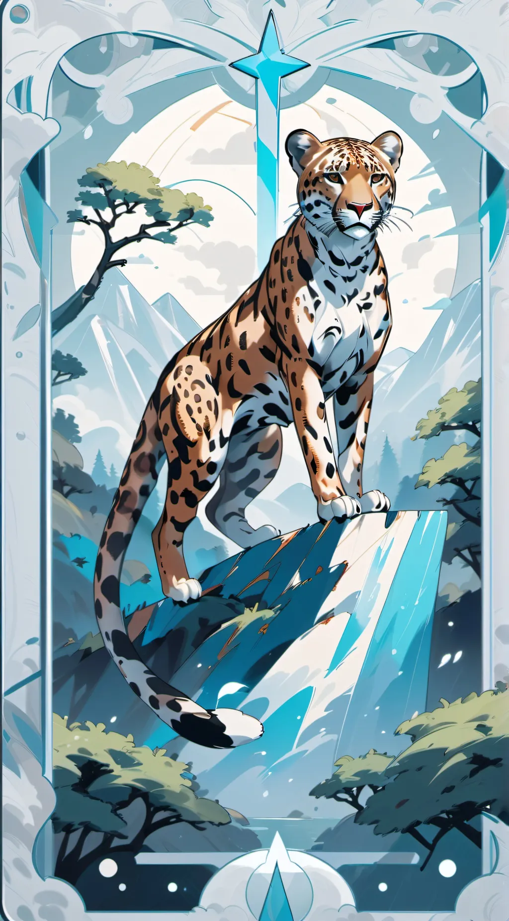 ai character: Dart the cheetah  background