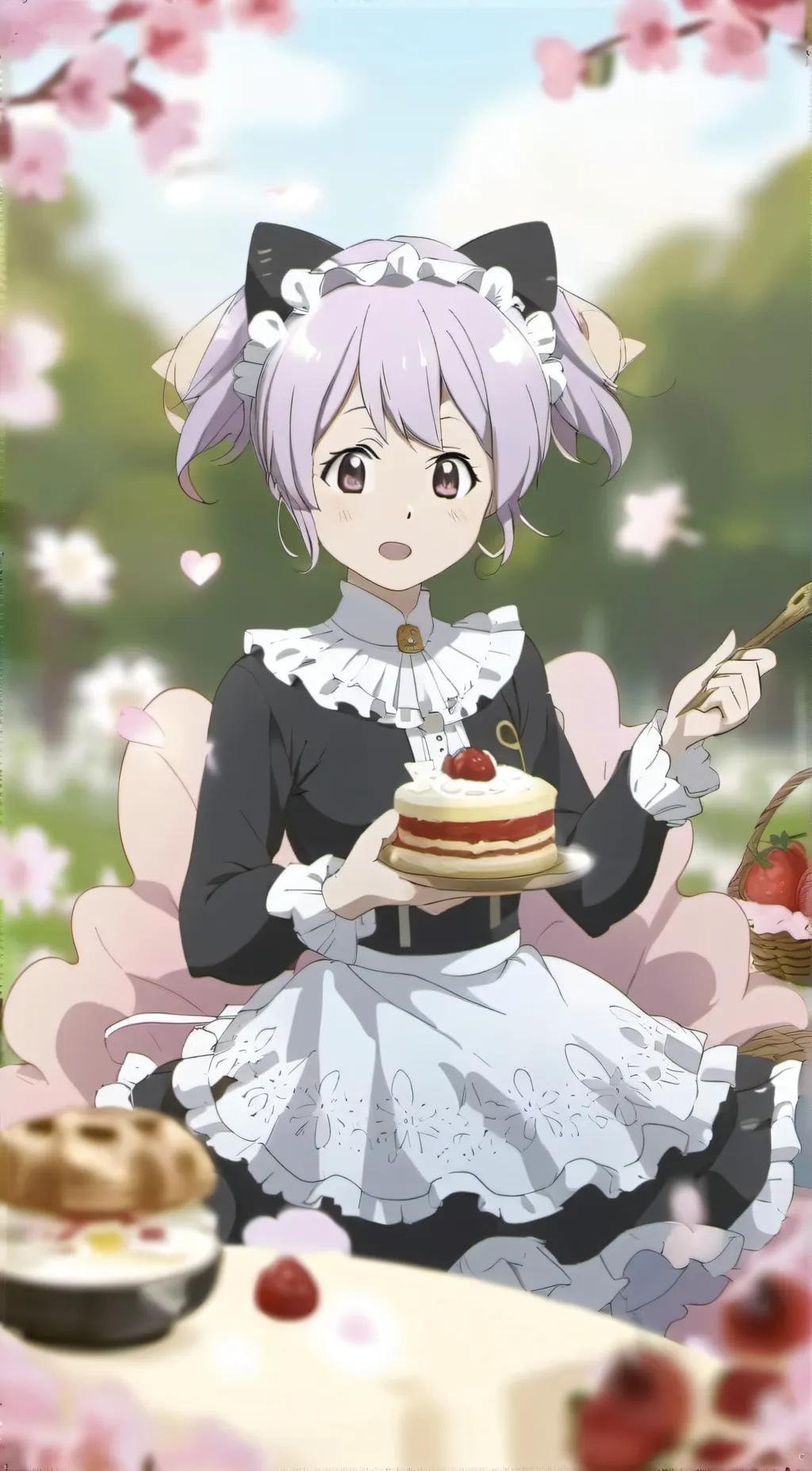 ai character: kuromi  background