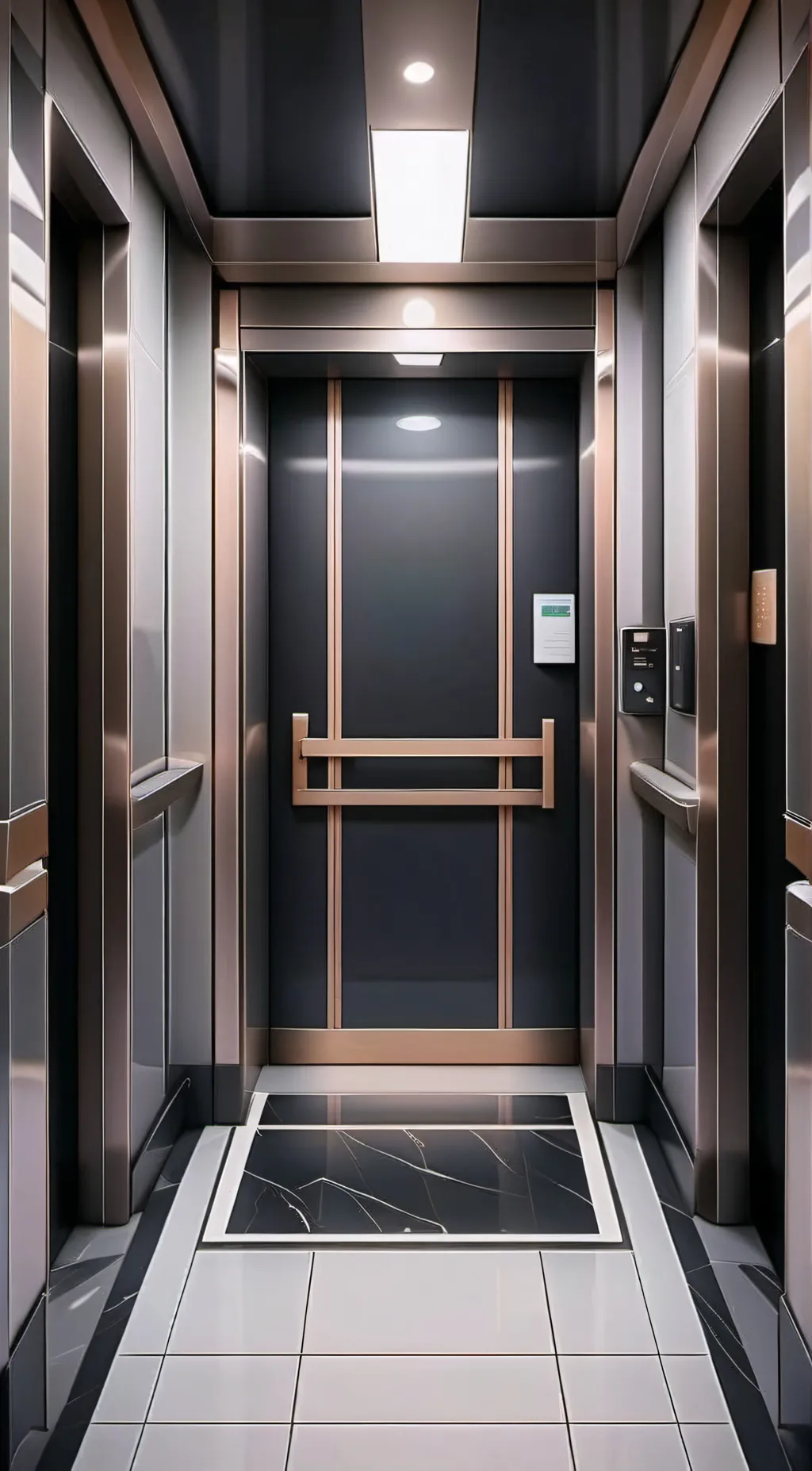 ai character: elevator solarhuma background