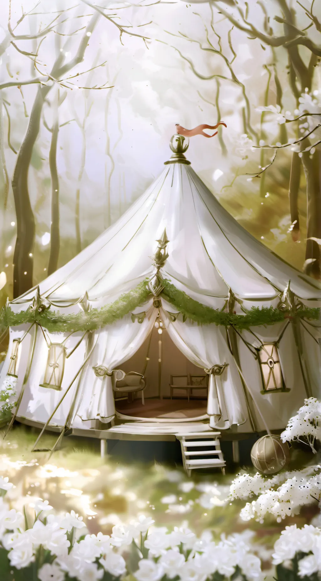 ai character: The amazing Circus background