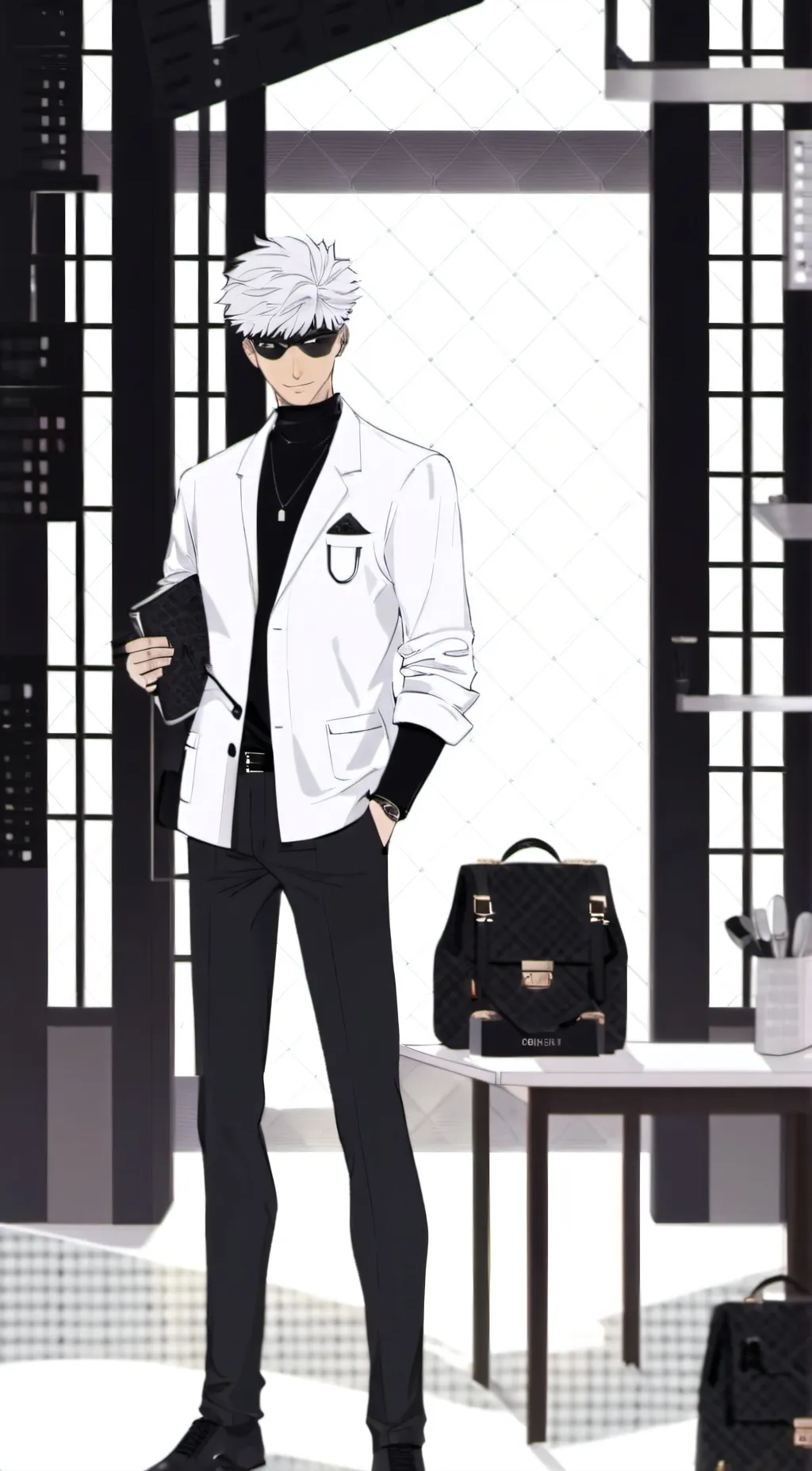 ai character: Tiki background