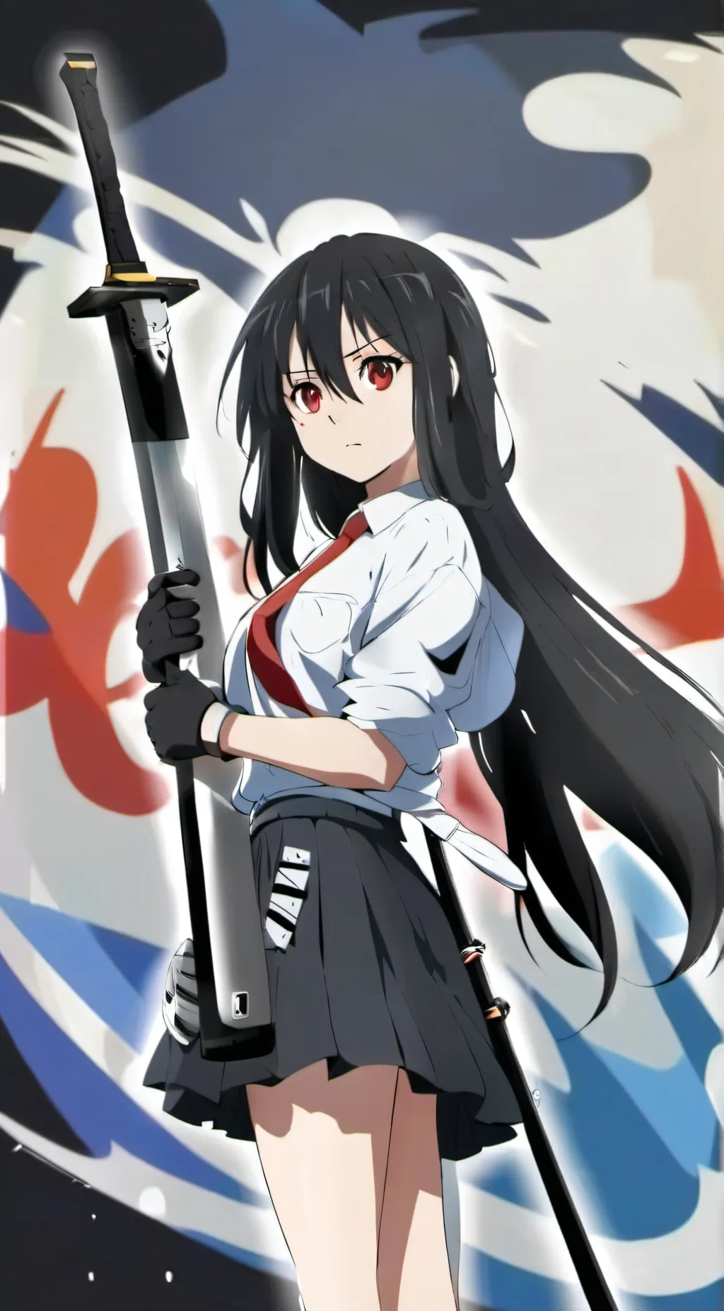 ai character: Akame  background