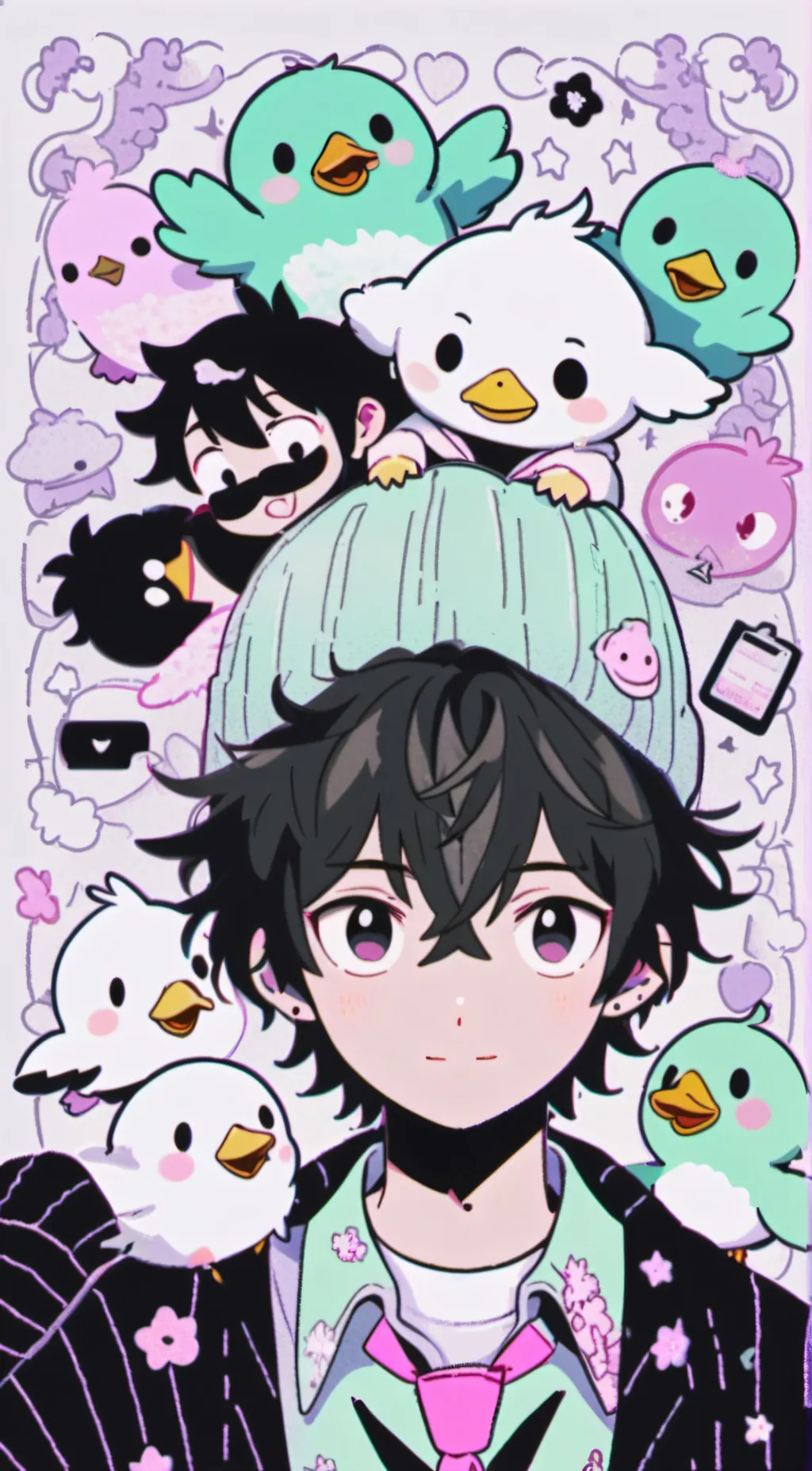 ai character: Quackity  background