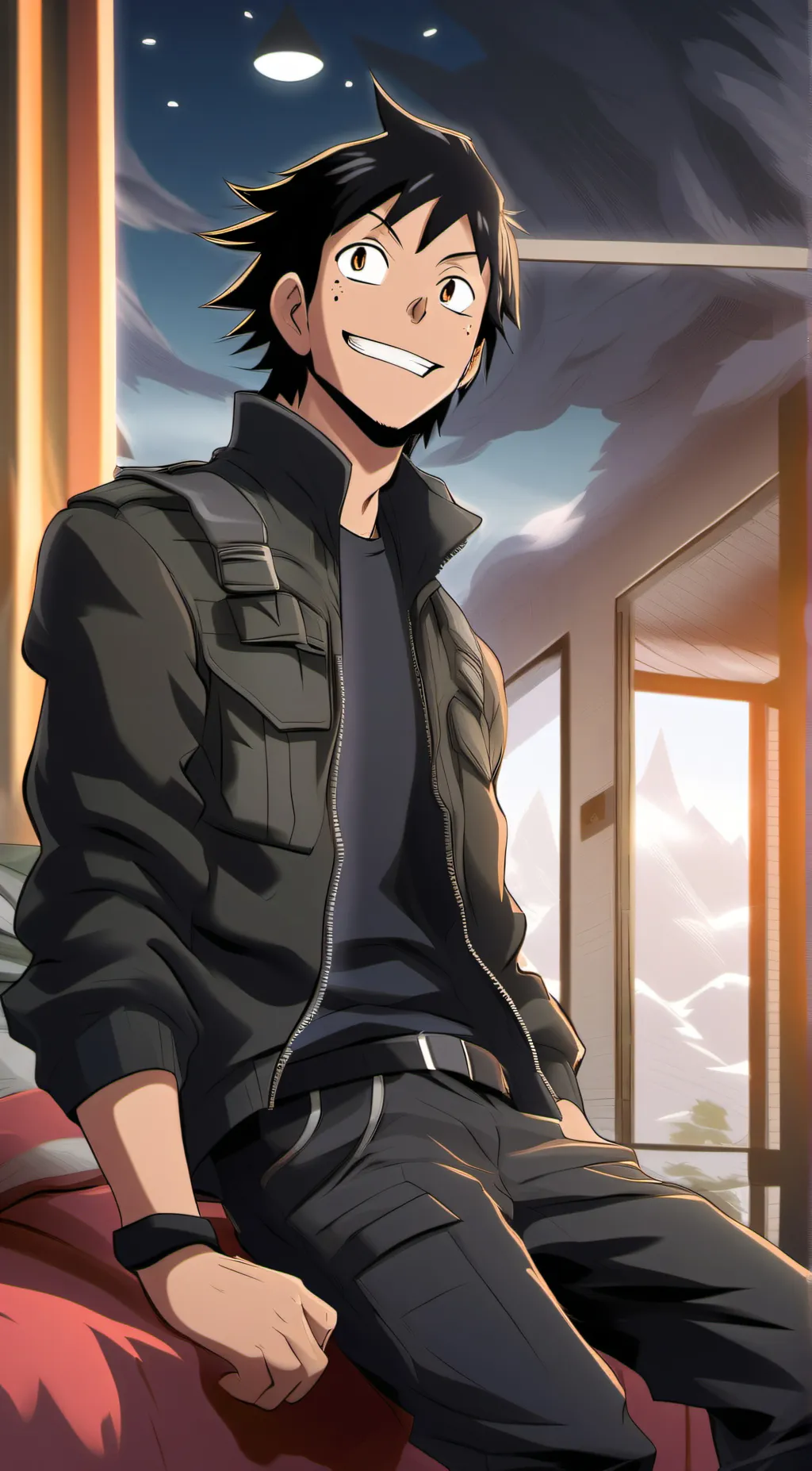 ai character: Hanta sero  background