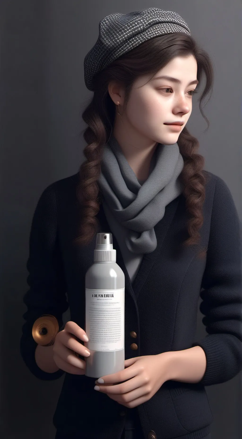 ai character: CRAZY GIRL background