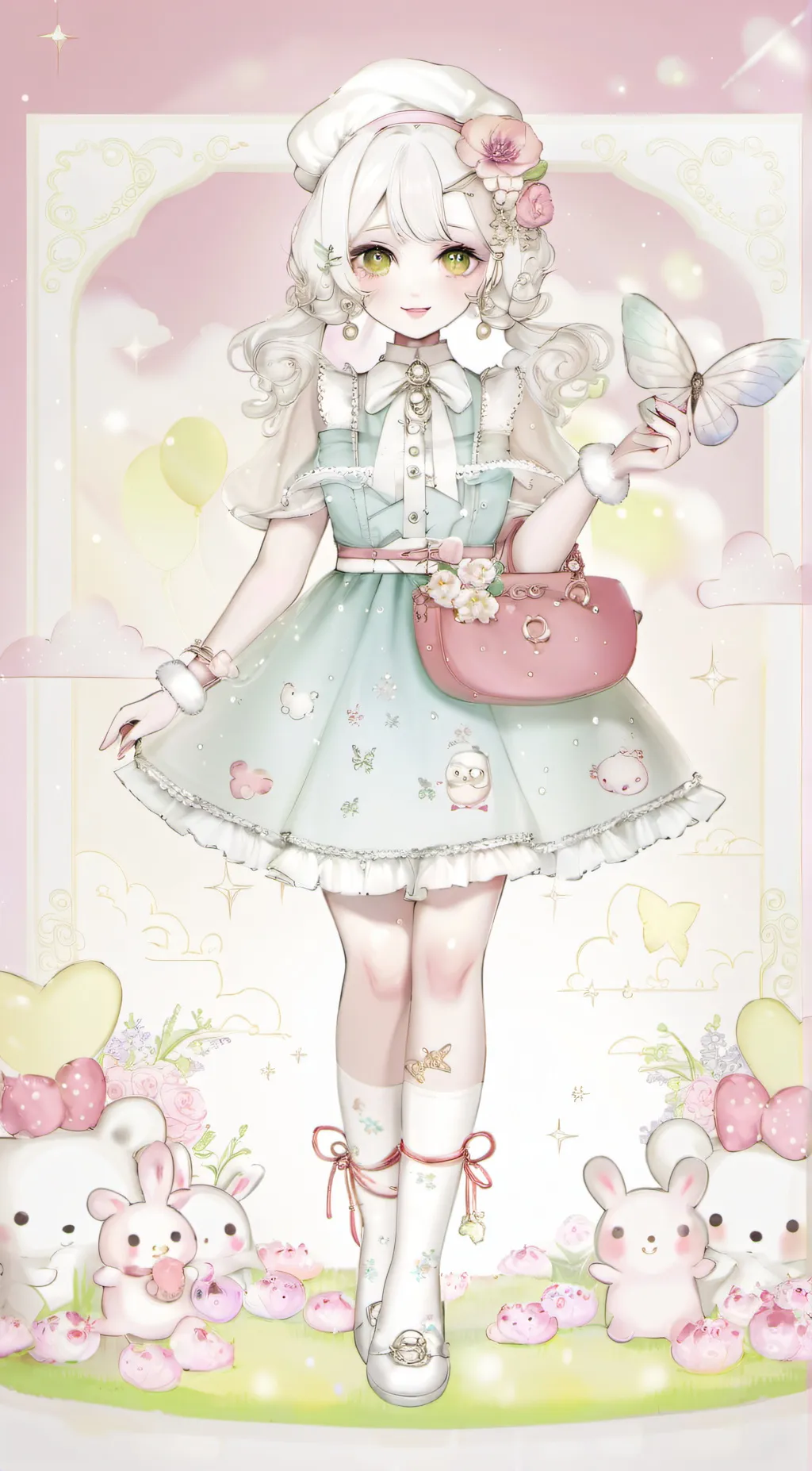 ai character: baby princess background