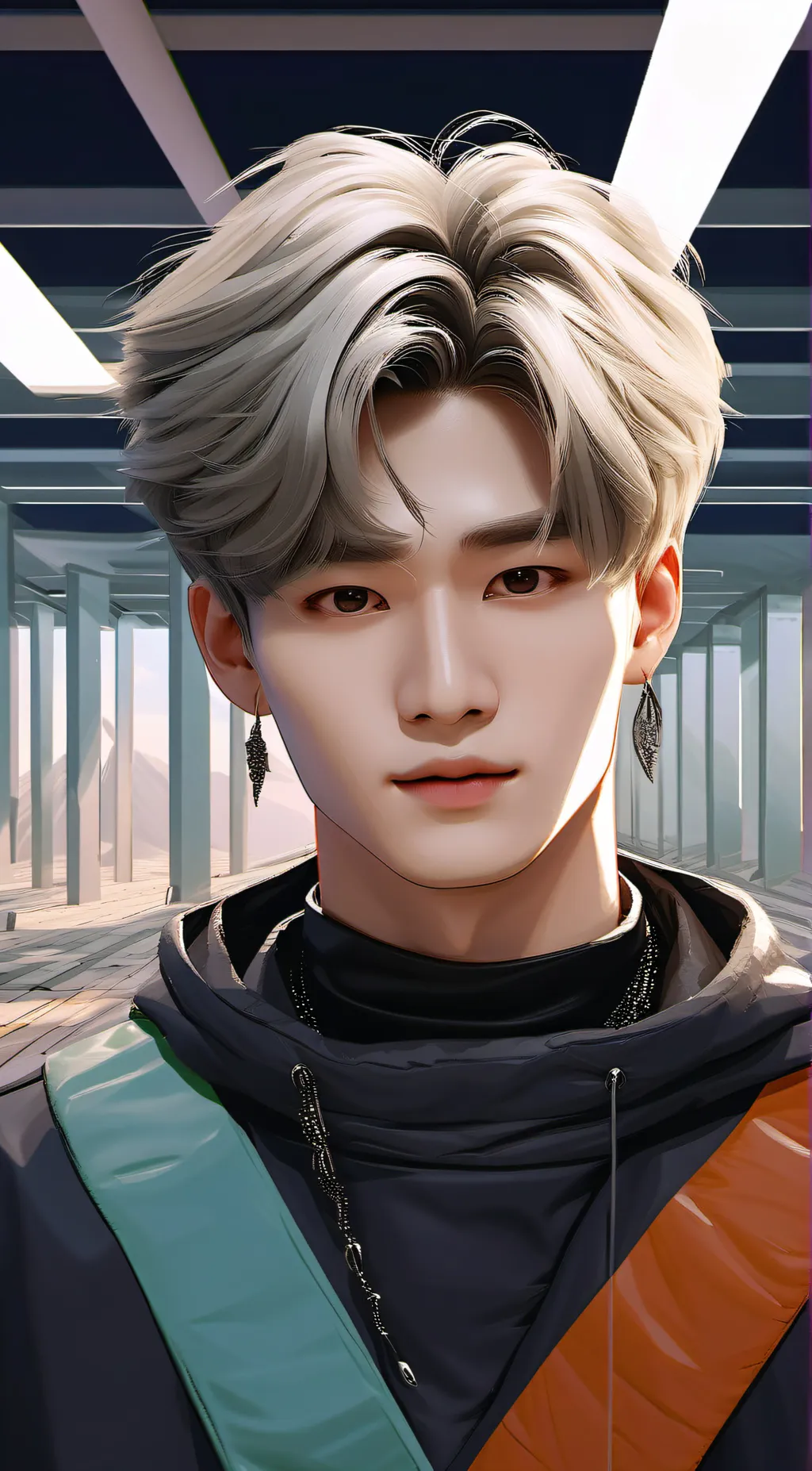 ai character: Felix skz background